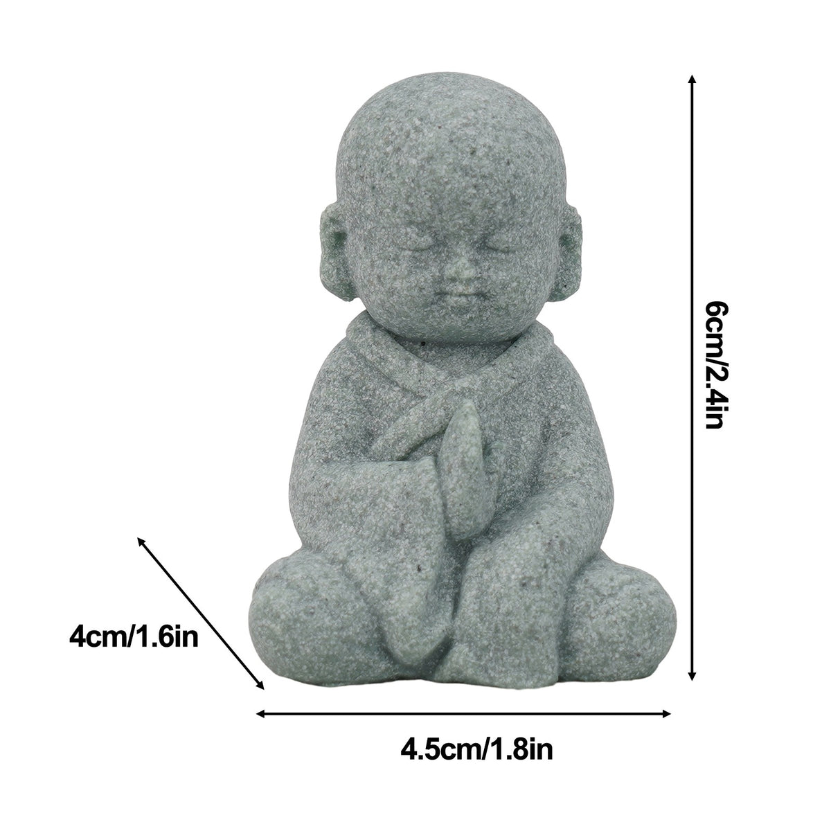 Resin Mönch Statuen Buddha Figuren für spirituelle Wohnkultur und Feng Shui