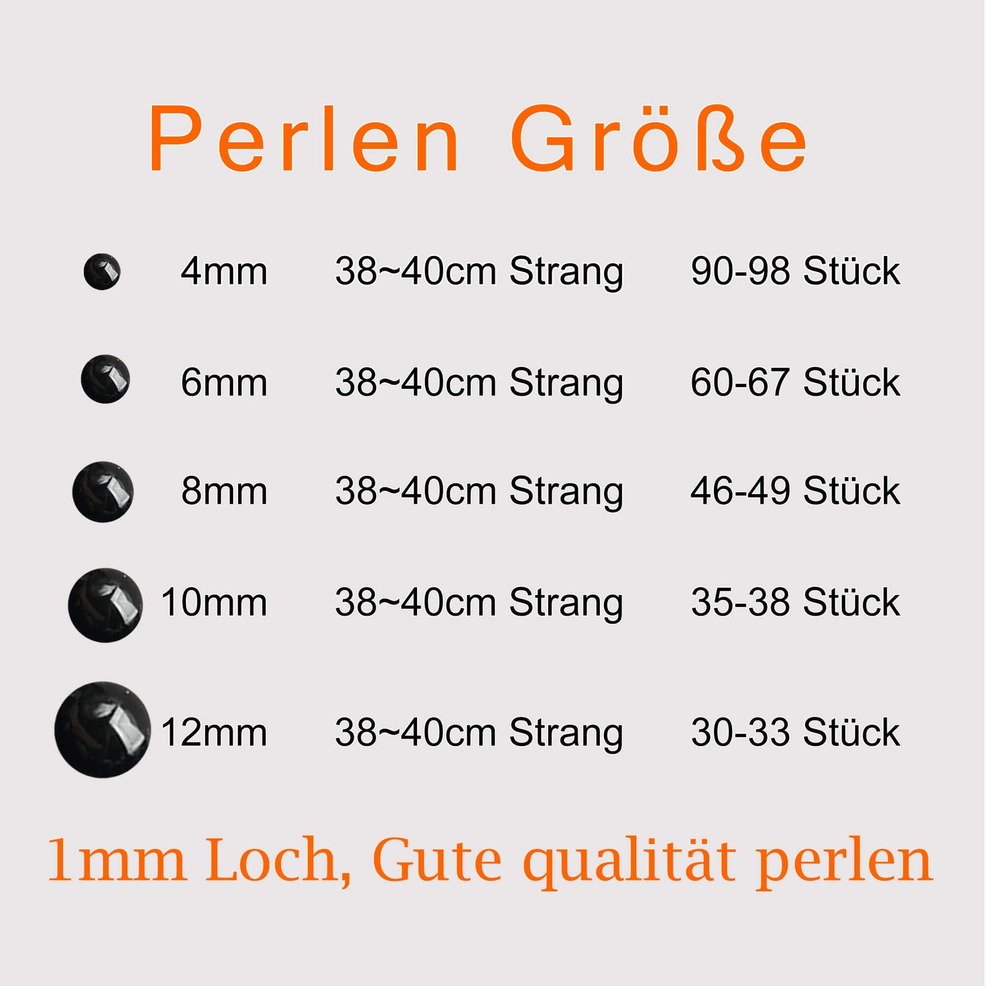 Natural Semi-Precious Stones Beads for Threading 38 cm String Round 4 6 8 10 12 mm