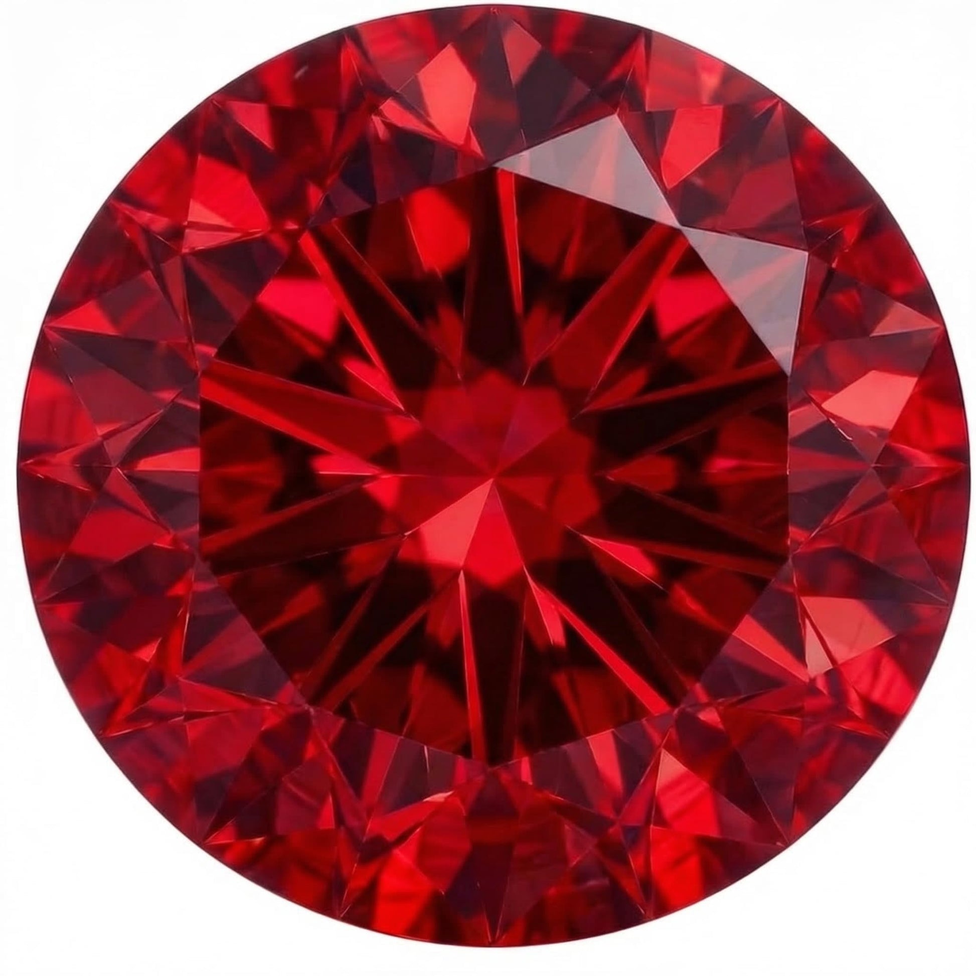Rubin Stein, Künstlicher Ruby im Labor Gezüchtet, Rubinrot, 0,5–2,0 ct, Runder Brillantschliff, AGL-Zertifiziert, Loser Edelstein zur Schmuckherstellung (Ohrringe, Ringe, Halsketten)