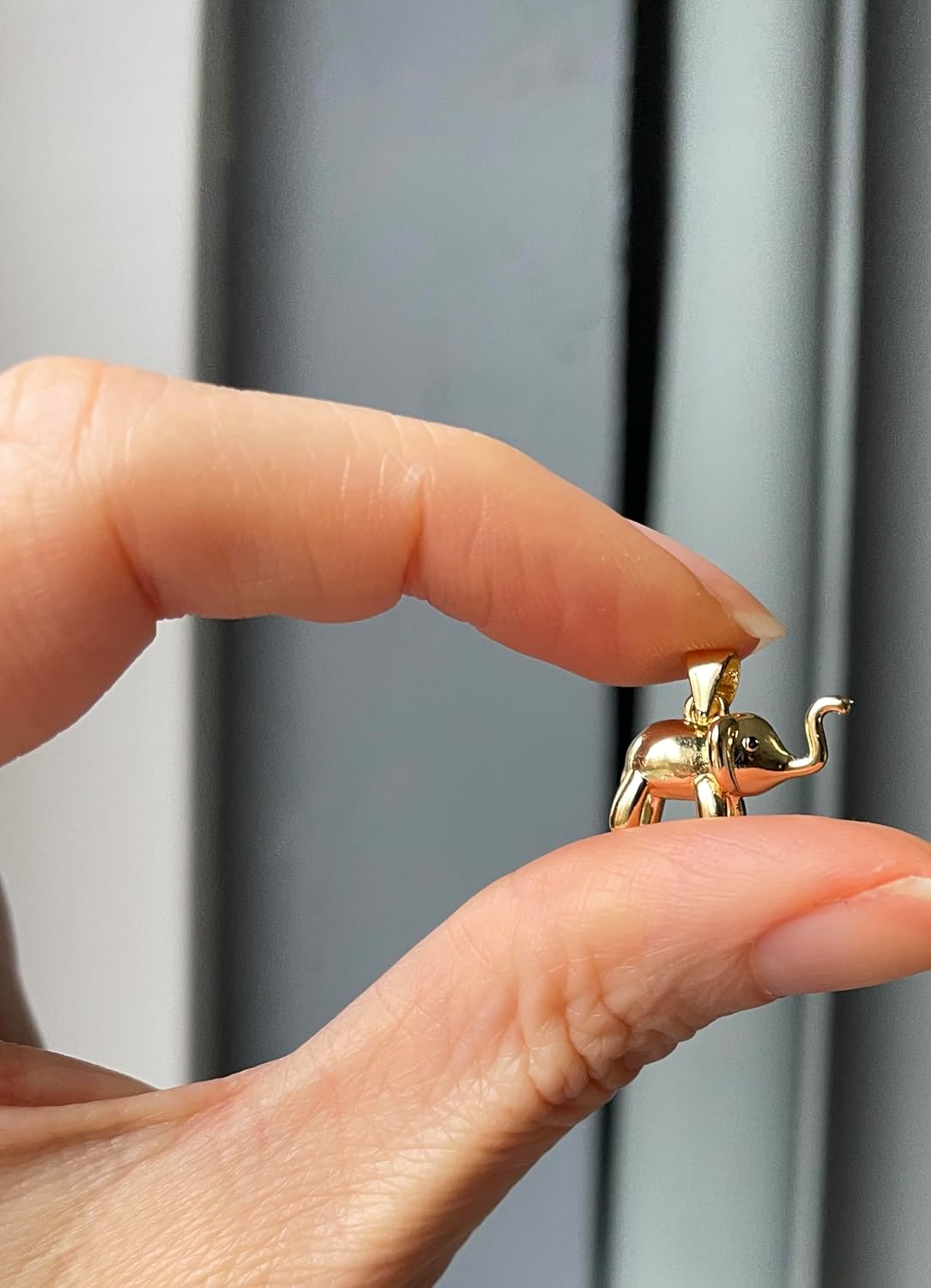 Ladyville Kette Elefant vergoldet SterlingSilber Kette Krafttier Geschenk für Frauen