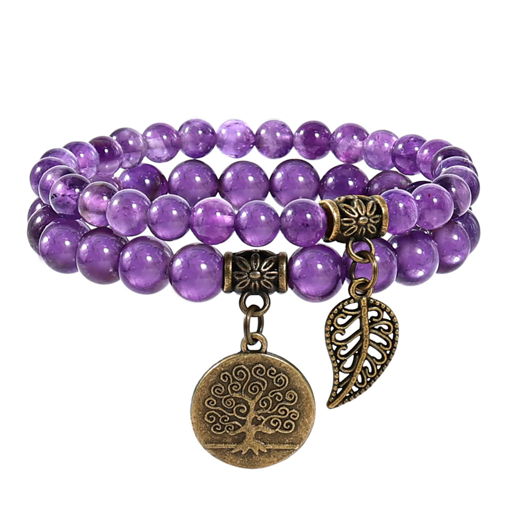 Farfume Chakra Armband Echte Steine, Echte Steine-Edelsteine Armband fur Damen