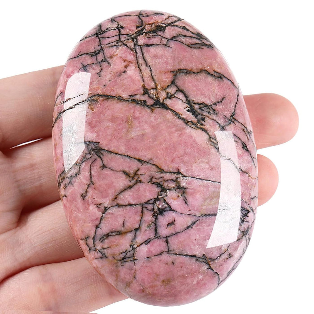 XIANNVXI 2.4 Inch Large Crystals Moonstone Gemstones Worry Stones Natural Labradorite Polished Oval Palm Bag Stone Healing Crystal Energy Stone Spiritual Gifts 1 Piece