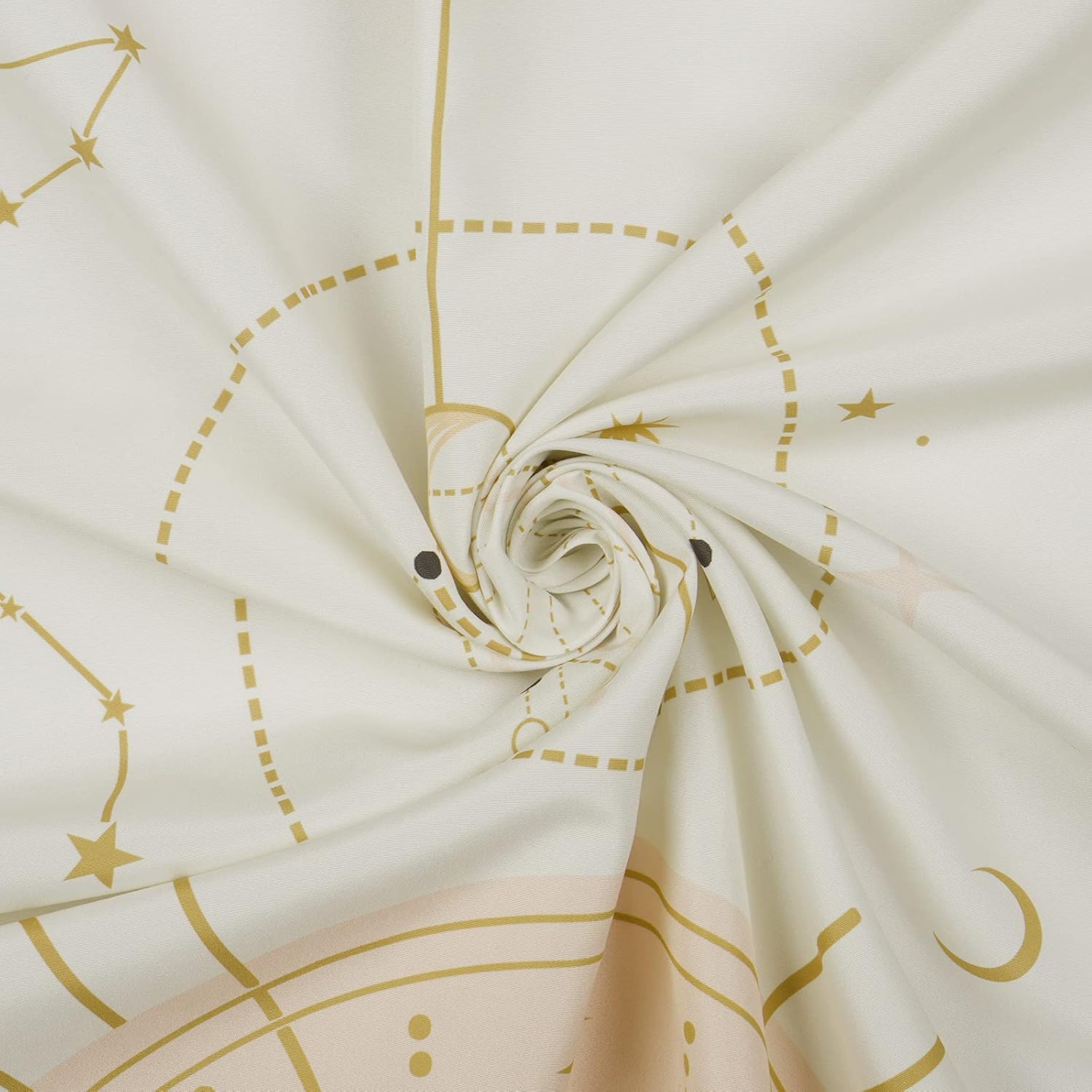 Yugarlibi Mondphasen Wandteppich Mysteriöser Konstellation Sternenhimmel Tarotkarten Wandbehang Ästhetische Retro Astrologie Wandkunst für Schlafzimmer Wohnzimmer Beige 150x130cm