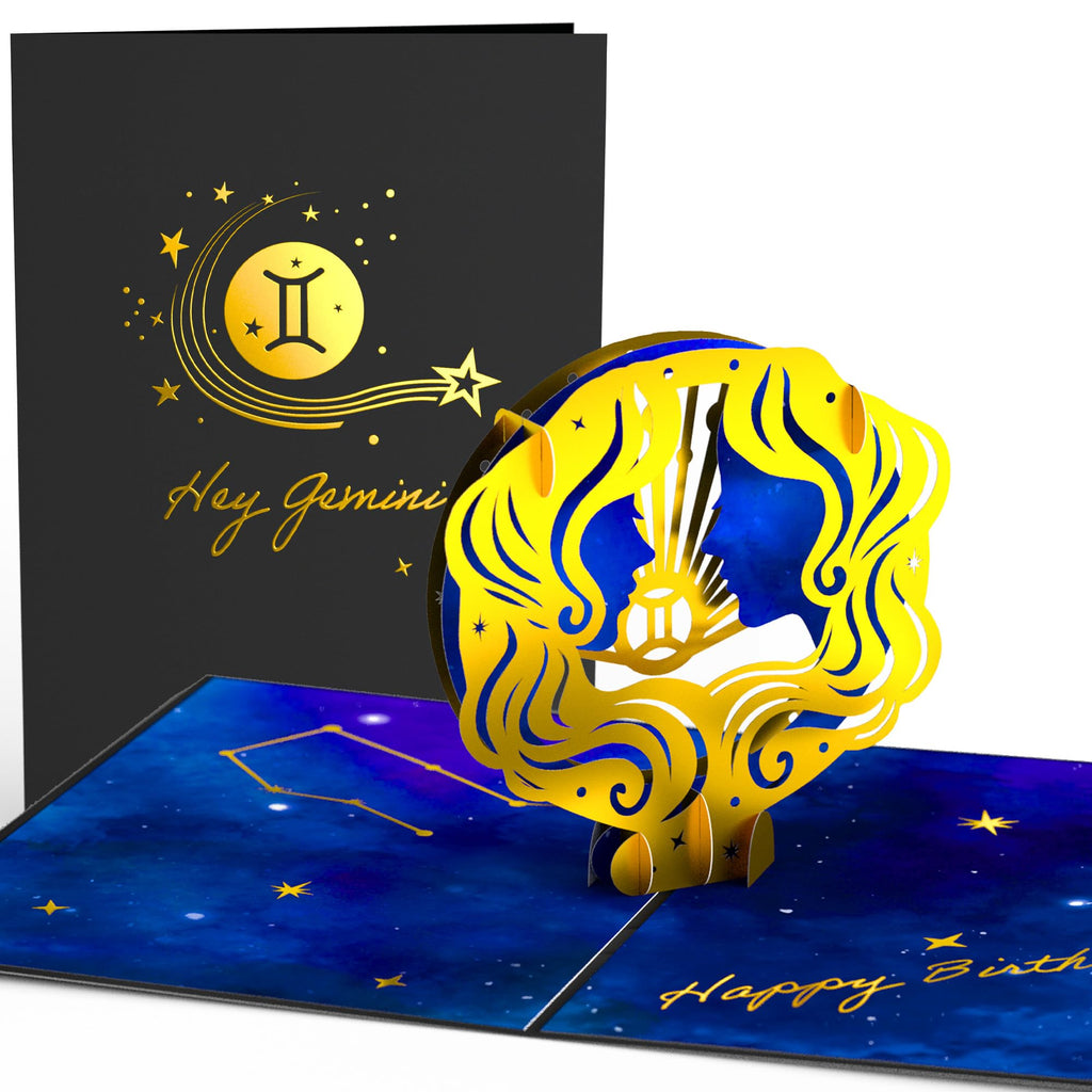 Lovepop® Sternzeichen Widder Geburtstag 3D Pop-Up Karte Geburtstagskarte Zodiac Aries | Hochwertige Gold-Effekte | Fach für Geld & Gutscheine | Premium-Umschlag
