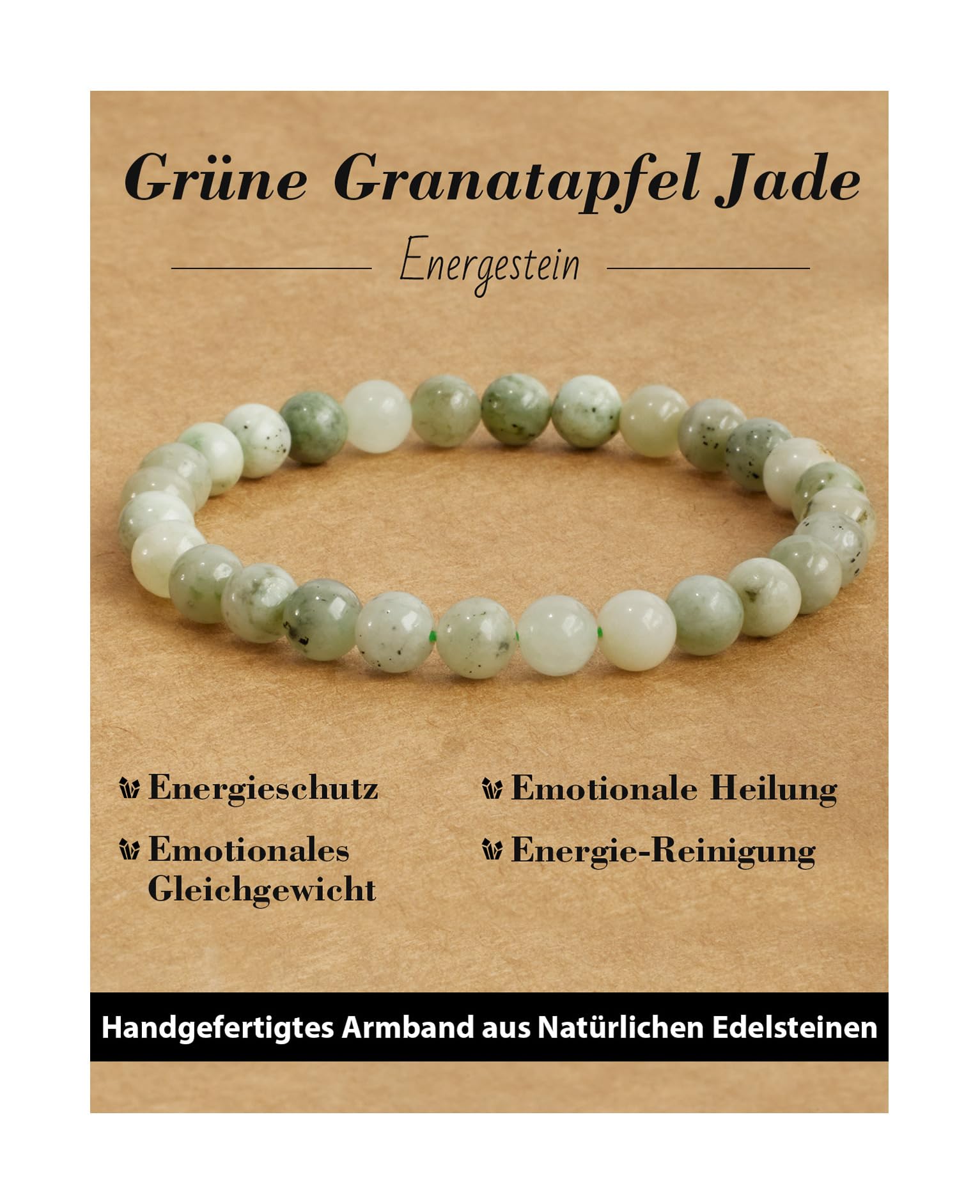 6 mm Healing Stone Bracelet for Men and Women, Real Natural Stone Beads, Lucky Bracelet, Friendship Bracelet, Individual Gift for Good Friends and Sisters