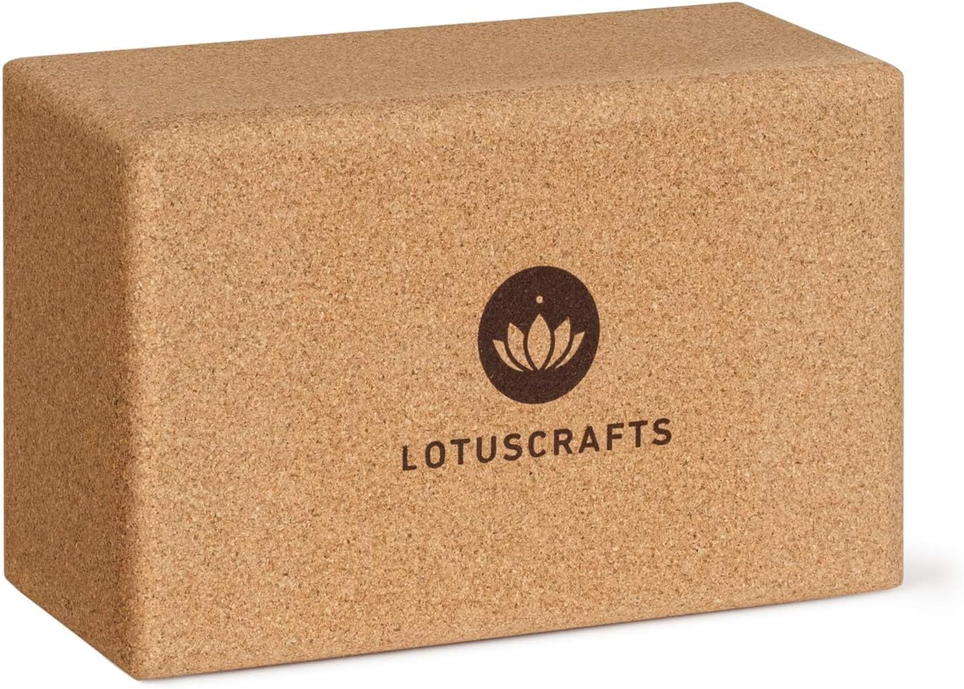 Lotuscrafts® Yoga Block Kork 2er Set oder Einzeln, Korkblock in 2 Größen, Made in Portugal, 100% Natürliche Yogablöcke aus Kork, Yoga Zubehör für Anfänger & Fortgeschrittene