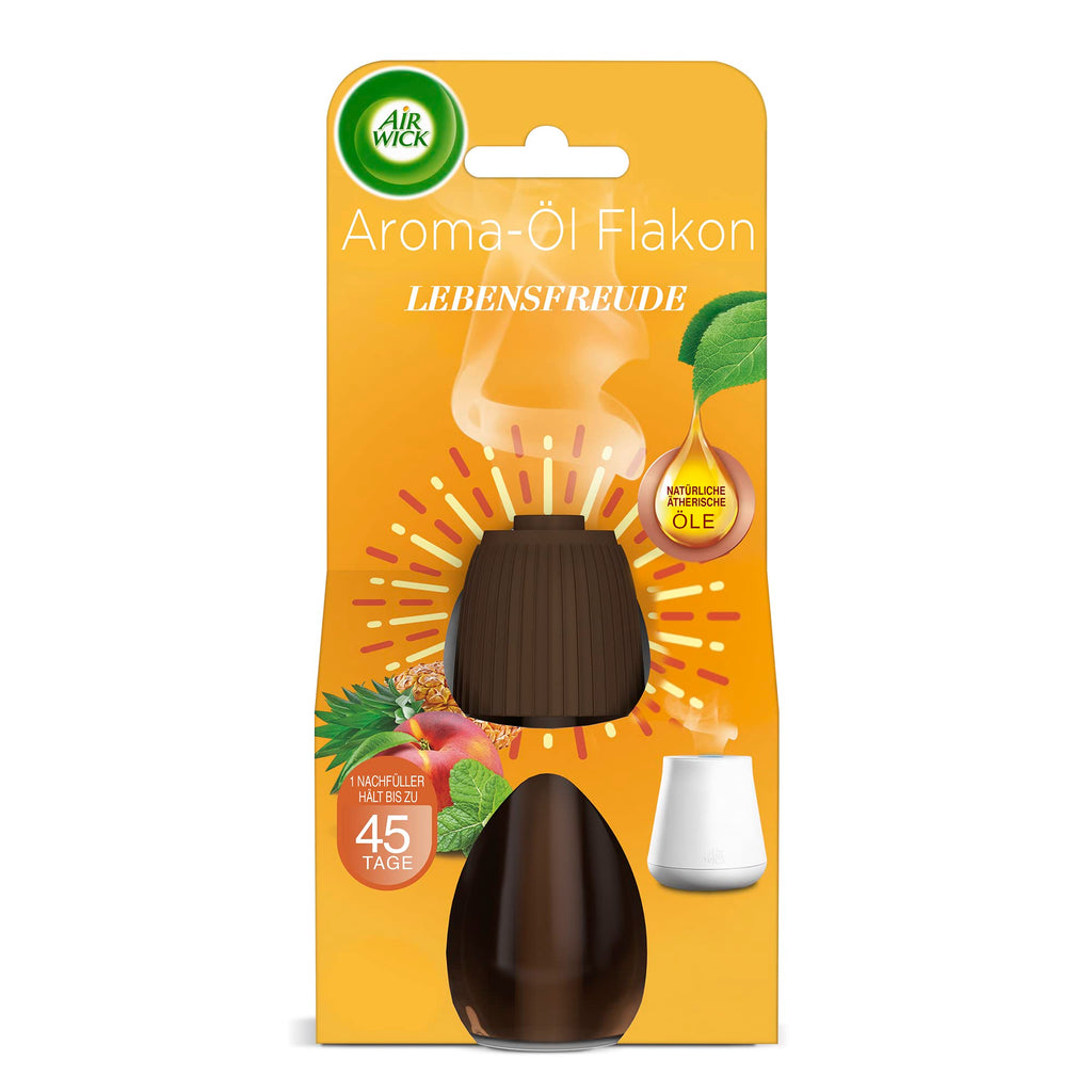 Air Wick Scented Oil Bottle - Fragrance Oil Refill Set for Air Wick Diffuser - Fragrance: Relaxing Lavender – 3 x 20 ml Essential Oil with Diffuser.