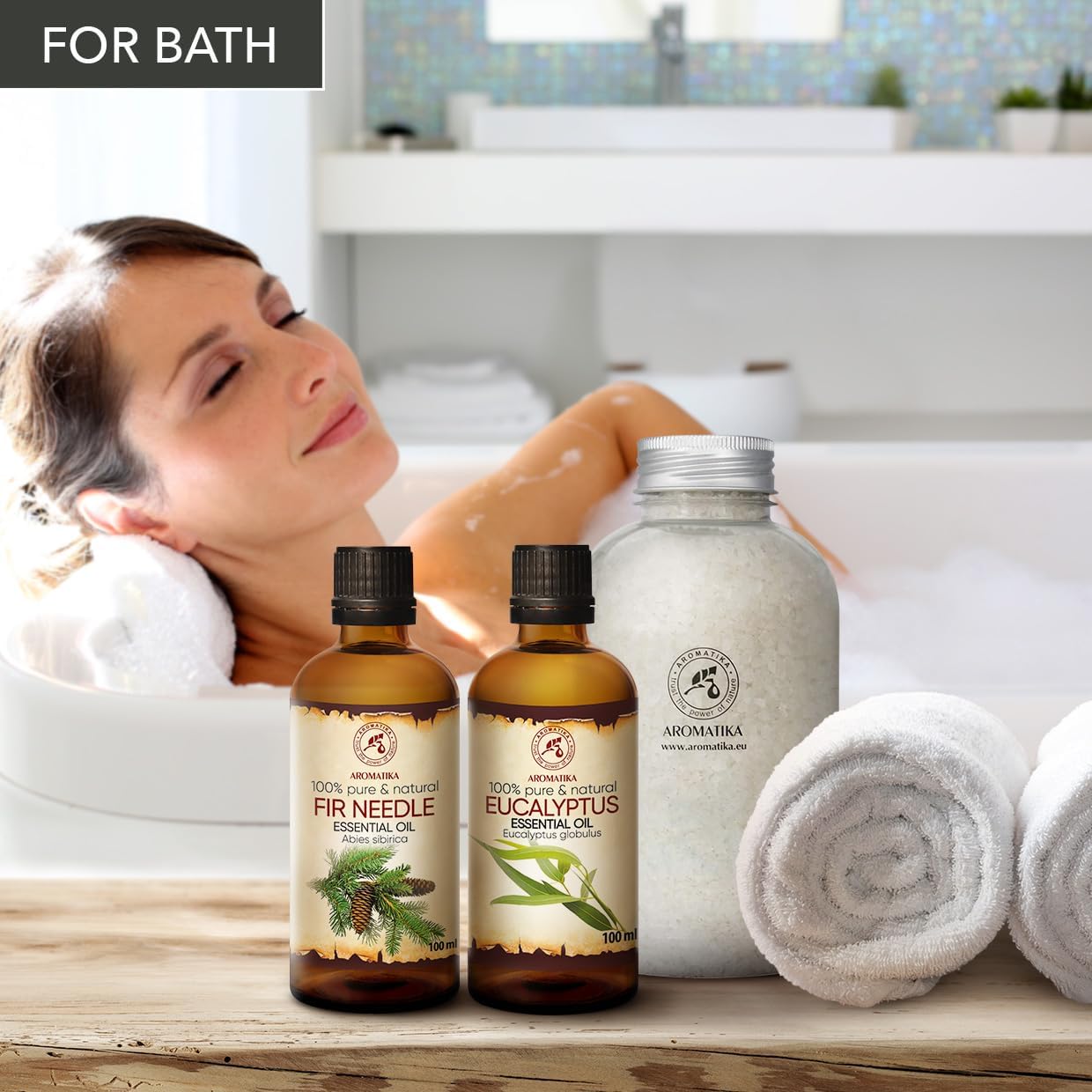 Ätherische Öle Set - 2x100ml - Fichtennadel Öl - Eukalyptusöl - Aromatherapie Geschenkset - Reine Nadelöle für Diffusers und Duftlampen - Öle für Seifenherstellung - Öle für Kerzen