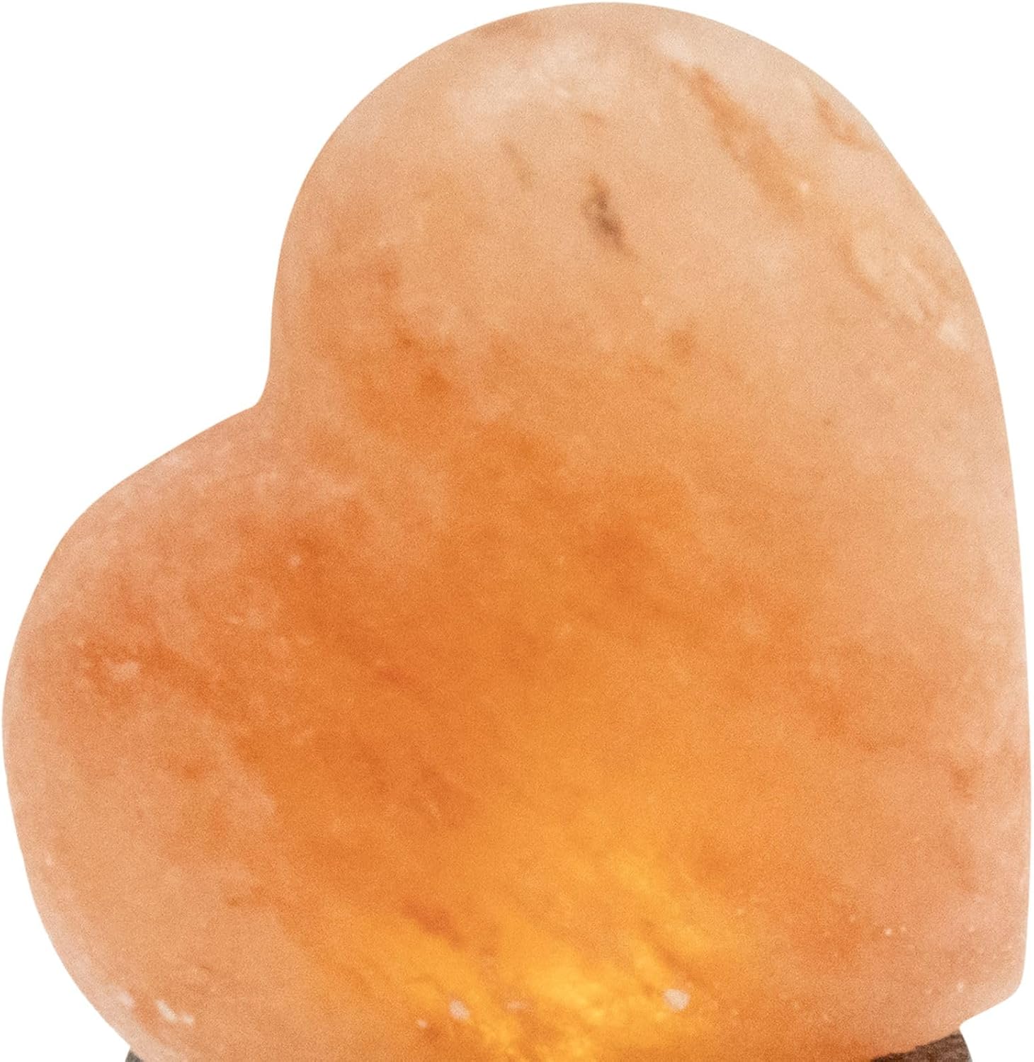 GLOBO 28306 Salt Crystal Lamp Table Lamp Salt Crystal Lamp LED Salt Lamp Heart Shape