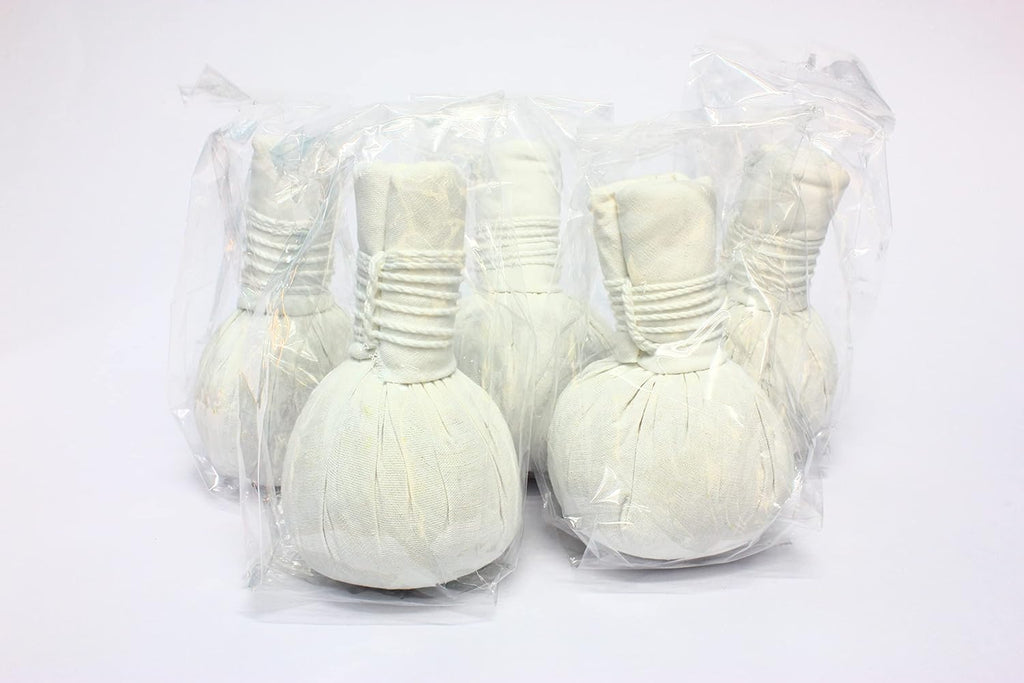 5 x Thai Spa Herbal Compress Massage Ball Therapy (Luk Pra Kob) Product from Thailand