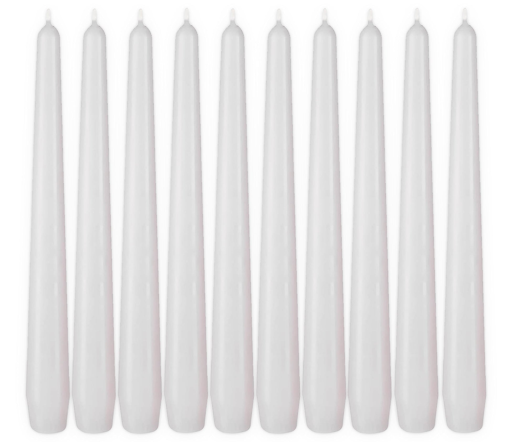 BRUBAKER Premium Spitzkerzen Lila - 50 Stück - bis zu 7,5 Stunden Brenndauer pro Kerze - 24 cm Tafelkerzen Set für Kerzenständer und Kronleuchter - Leuchterkerzen Halterkerzen