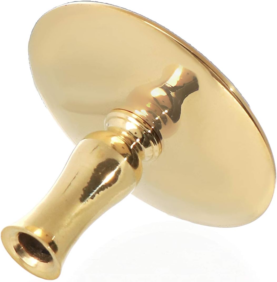 NKlaus 1x Kerzenhalter Messing gold Kerzenständer Dünne Altarkerzen Ritualkerzen Bienenwachskerzen bis Ø6,7mm Leuchter Hochzeit 6731