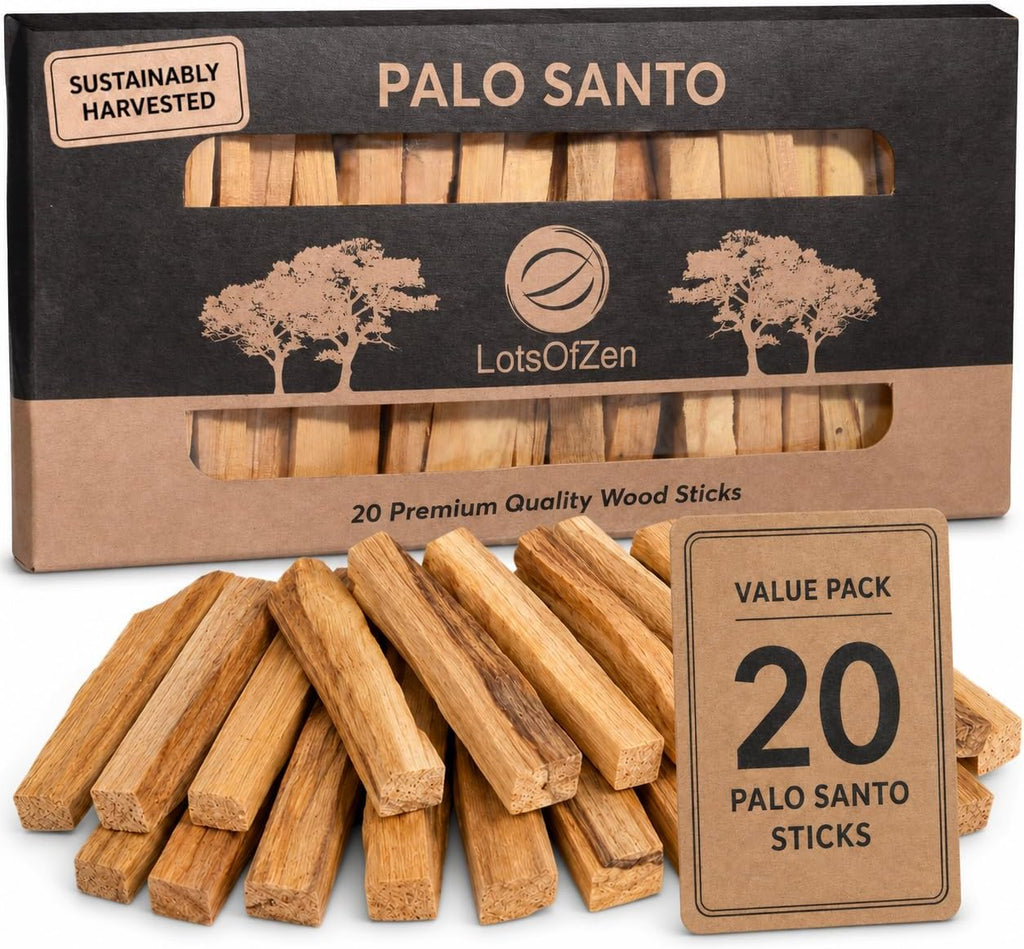 Palo Santo Sticks Large Pack (20 Sticks - Approx. 6.3 Oz / 180 g)