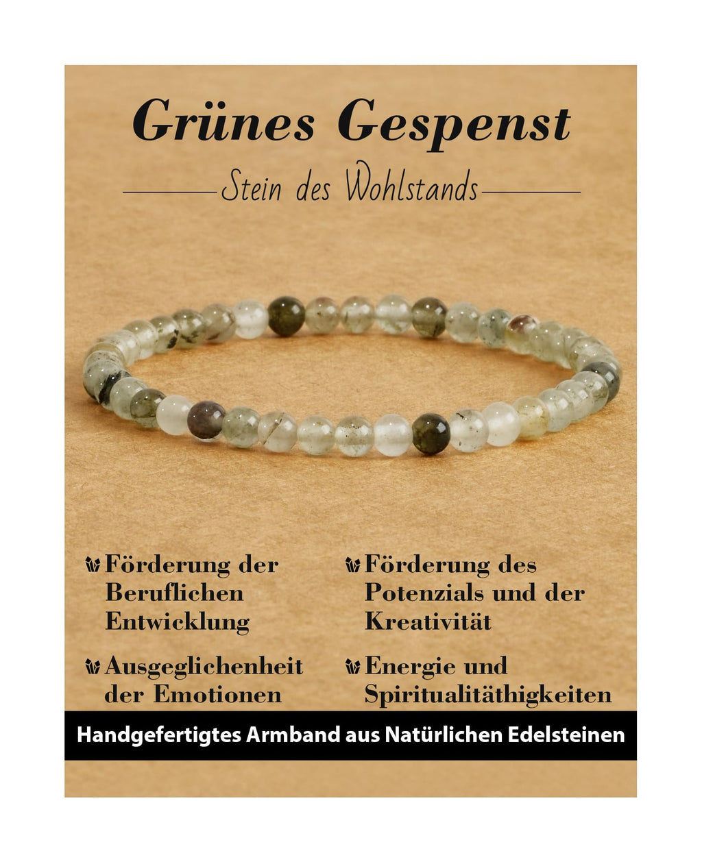 4 mm Stretch Bracelet Made of Real Natural Stone Beads, Healing Stone Bracelet, Yoga Bracelet for Women, Men, Lucky Bracelet, Friendship Bracelet, Replacement Beads Included