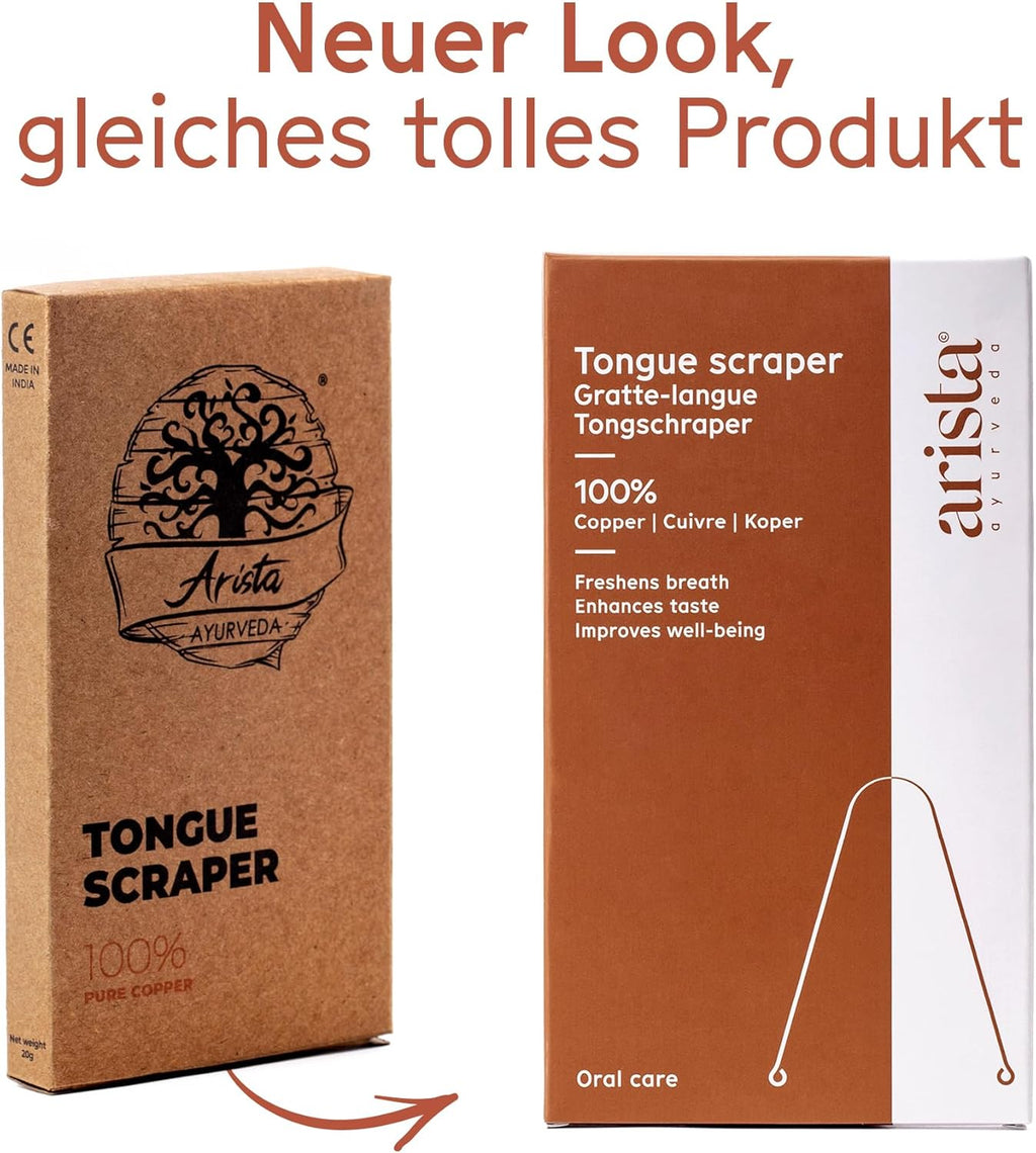 Arista Zungenreiniger aus Kupfer, Zungenschaber Kupfer, Mundgeruch Bekämpfen, Ayurvedischer Zungenschaber, Zungenreiniger Kupfer, Antimikrobielle Wirkung, Zungenkratzer, Zungenreiniger Ayurveda