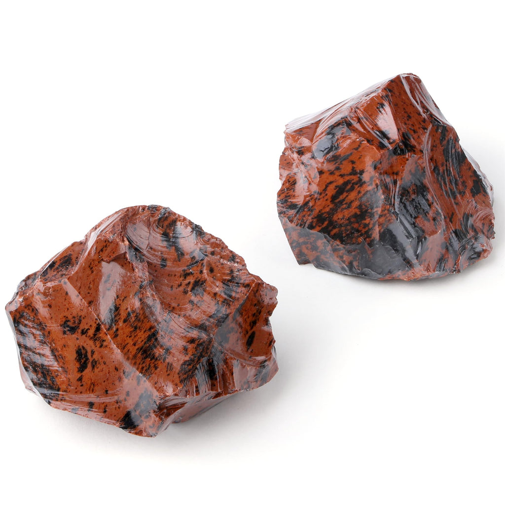 2 Pieces African Bloodstone Large Crystals Rough Stone Set Crystal Spiritual Stones Premium Water Stones Esoteric Gifts 4.5-5.5cm