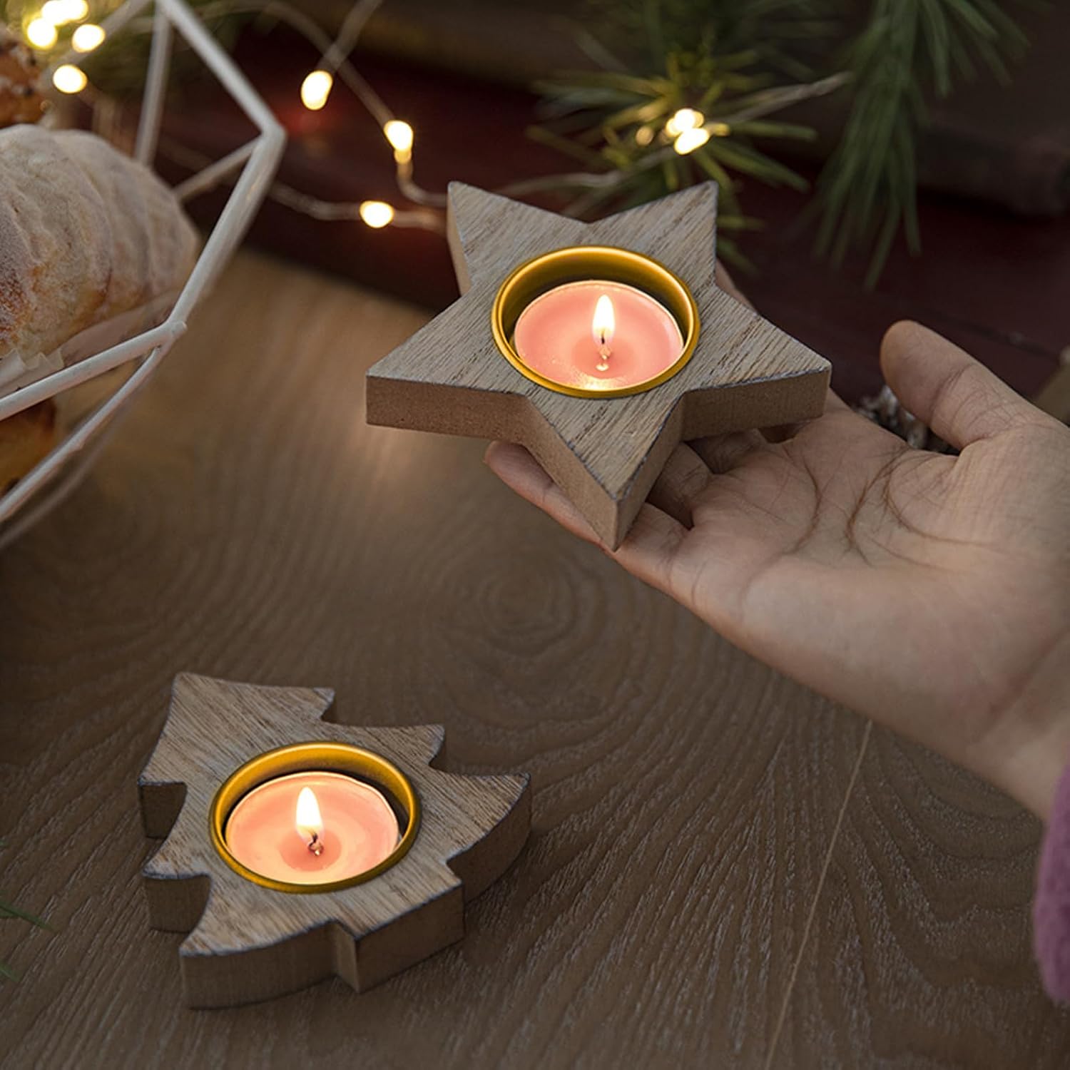 20 Stück Kerzenhalter für Stabkerzen Gold, Kerzeneinsatz, Kerzenhalter Metall Klein, Kerzentüllen, Kerzen-Halter aus Metall Gilt für Halloween, Ostern Szenen und Weihnachten