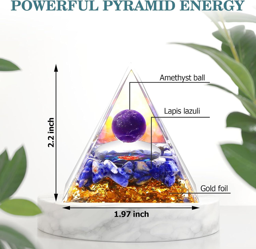 21 Stück Kristalle Steine Set,Kristall Heilsteine,Heilkristalle Edelsteine 7 Kristallen,7 Chakra-Stein und Pyramide mit Stoffbeutel für Meditation,Adventskalender,Reiki,Energieausgleich