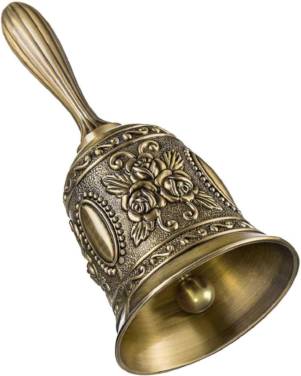 Handglocke Hand Glocke Hand Tischglocke Resturant Service Glocke Handklingel für Weihnachtsdekorationen Hochzeit Abendessen Schule