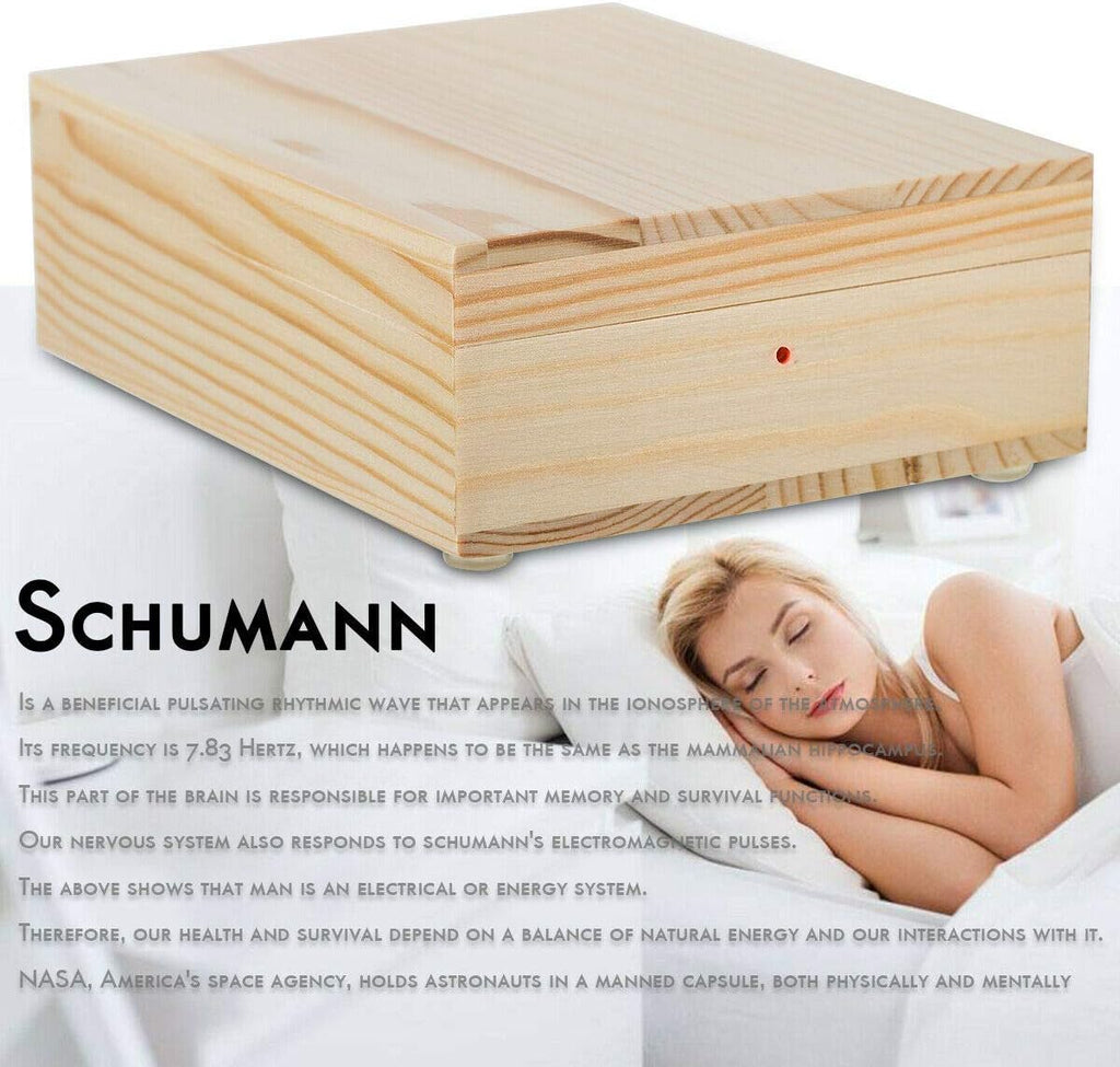 Nobsound 7.83 Hz Schumann Resonance Earth's Brain Wave Ultra-Low Frequency Pulse Generator & Audio Resonator for Deep Relaxation (Schumann Resonance, Wood)