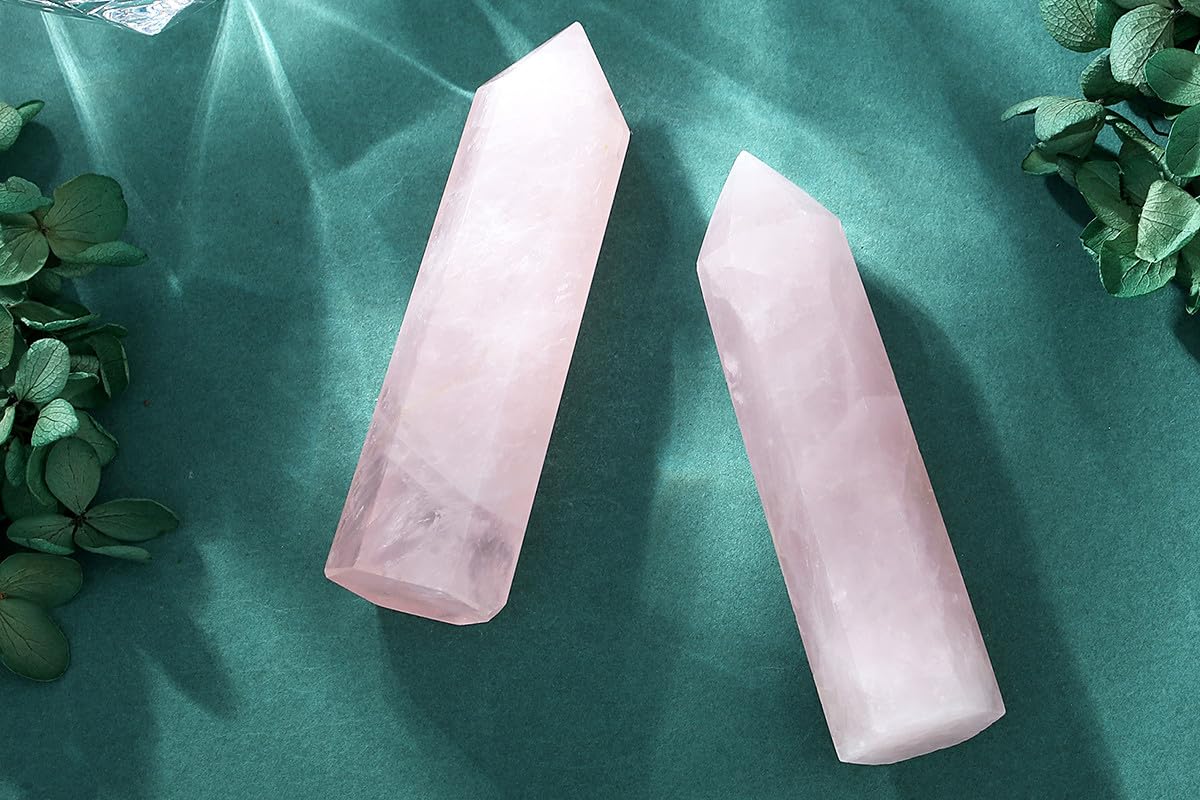 XIANNVXI 2" Amethyst Kristalle Heilung Kristall Wand Edelsteine Steine Turm Natürliche Hexagonal Punkt Stäbe Meditation Energie Therapie Steine