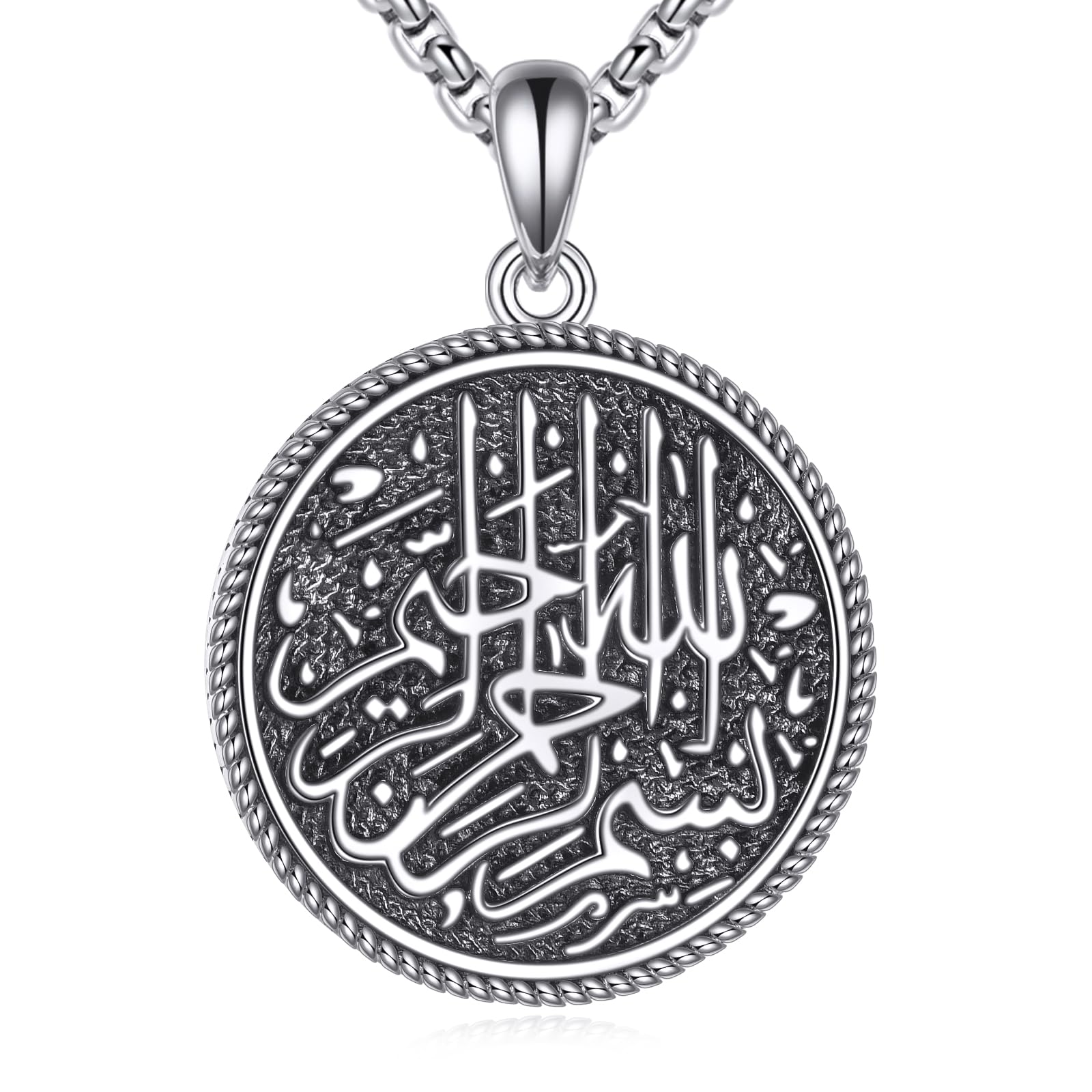 Ägyptischer Schmuck 925 Sterling Silber Hamsa/Böses Auge/Ankh/Anubis Anhänger Kette Ägypten Halskette Schmuck Geschenke für Damen Frauen Männer