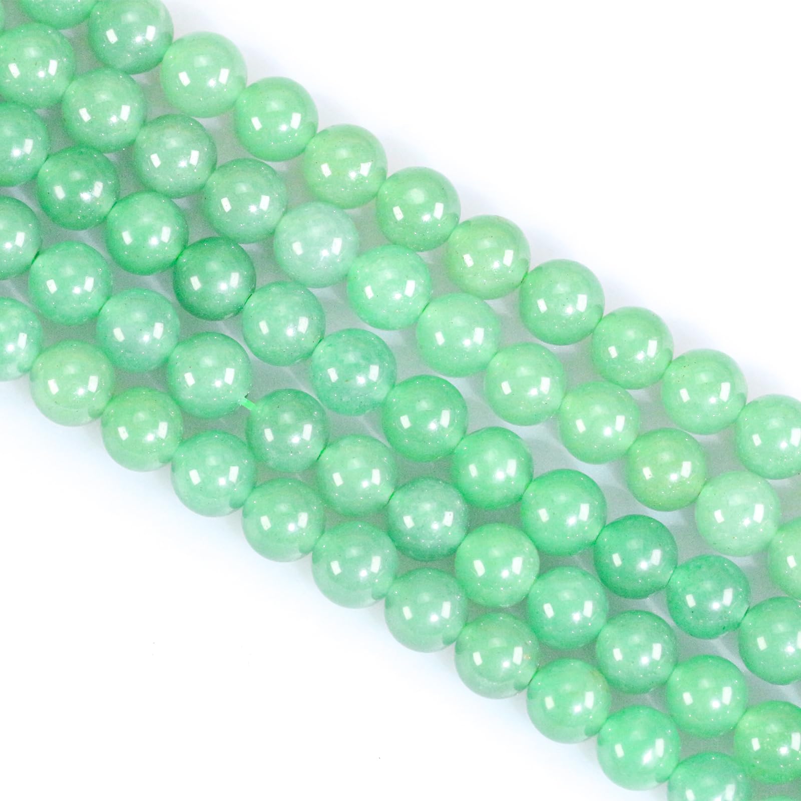 Natural Stone Beads, Gemstone Beads, 45 Pieces, 8 mm, Natural Stone, Unakite Gemstone Beads, Polished Round Gemstones for Threading, Gemstones, Stone Beads for Bracelets, Necklaces, DIY Jewellery,