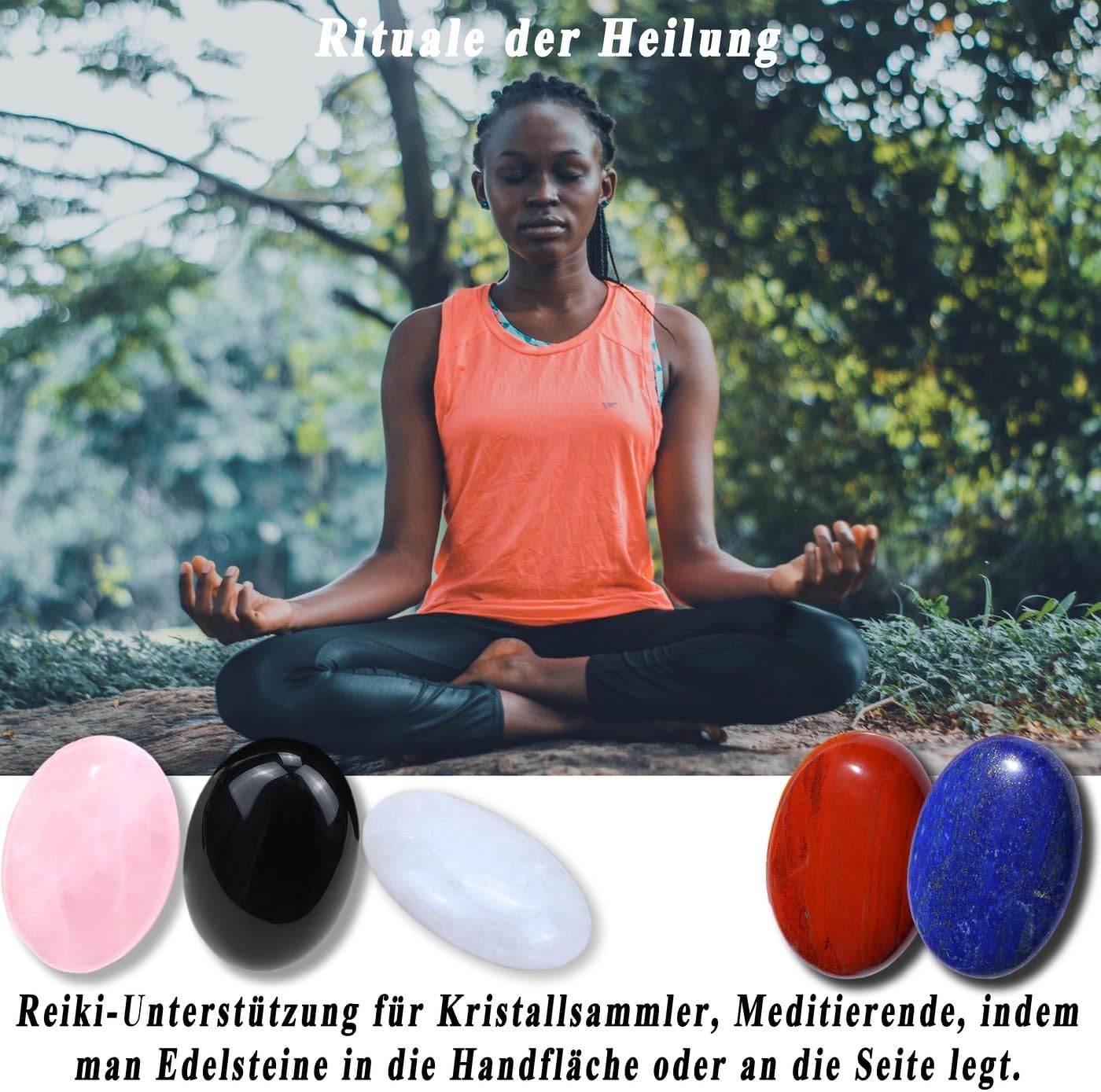 AWARDSEN 1 PCS 2.4" Amethyst Edelsteine Groß, Violett Kristall Oval Heilung Kristall für Reiki Heilung, Wiccan Lieferungen, Balancing Meditation Zubehör