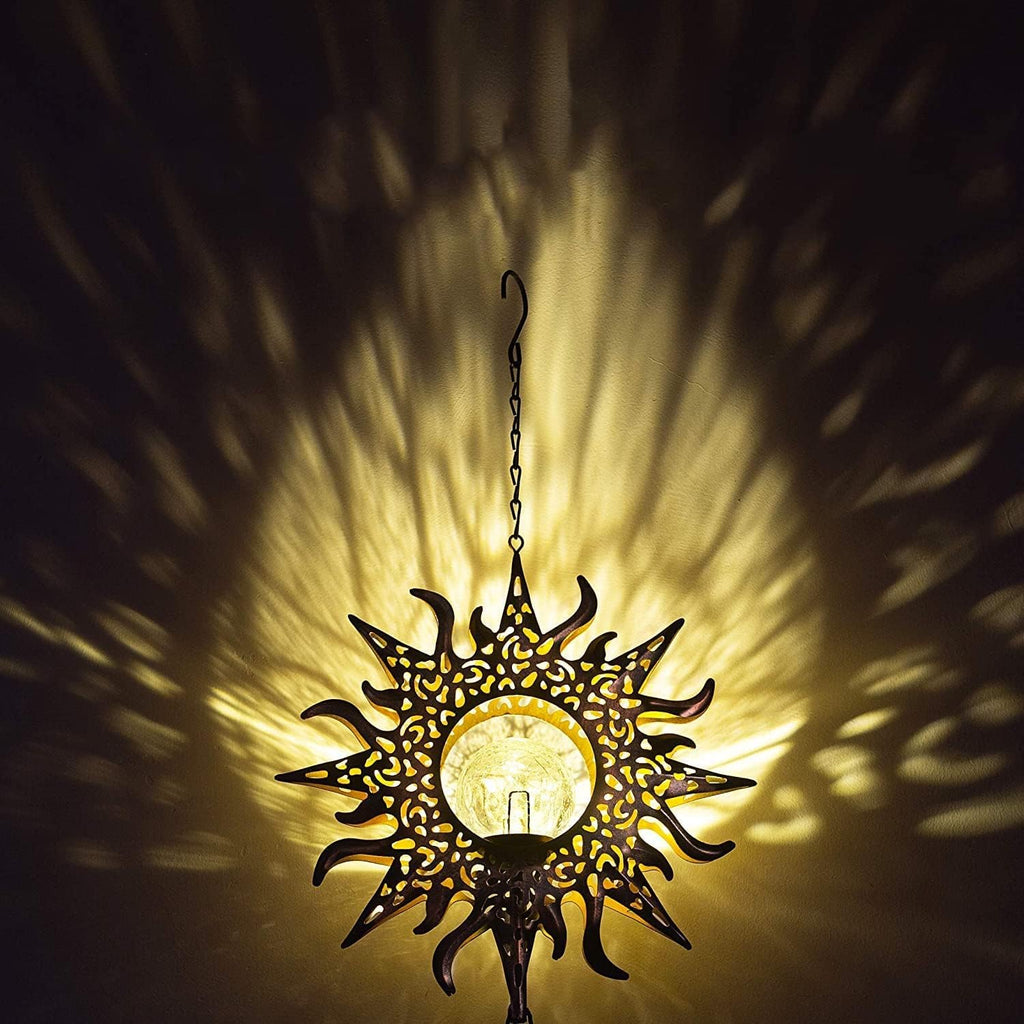 Hanging Solar Wind Chimes - Solarleuchten LED Nachtlichter im Freien Garten Wasserdicht Metall Windglocke Chime Light Lamp für Patio Deck Lawns Yard Terrasse Hof