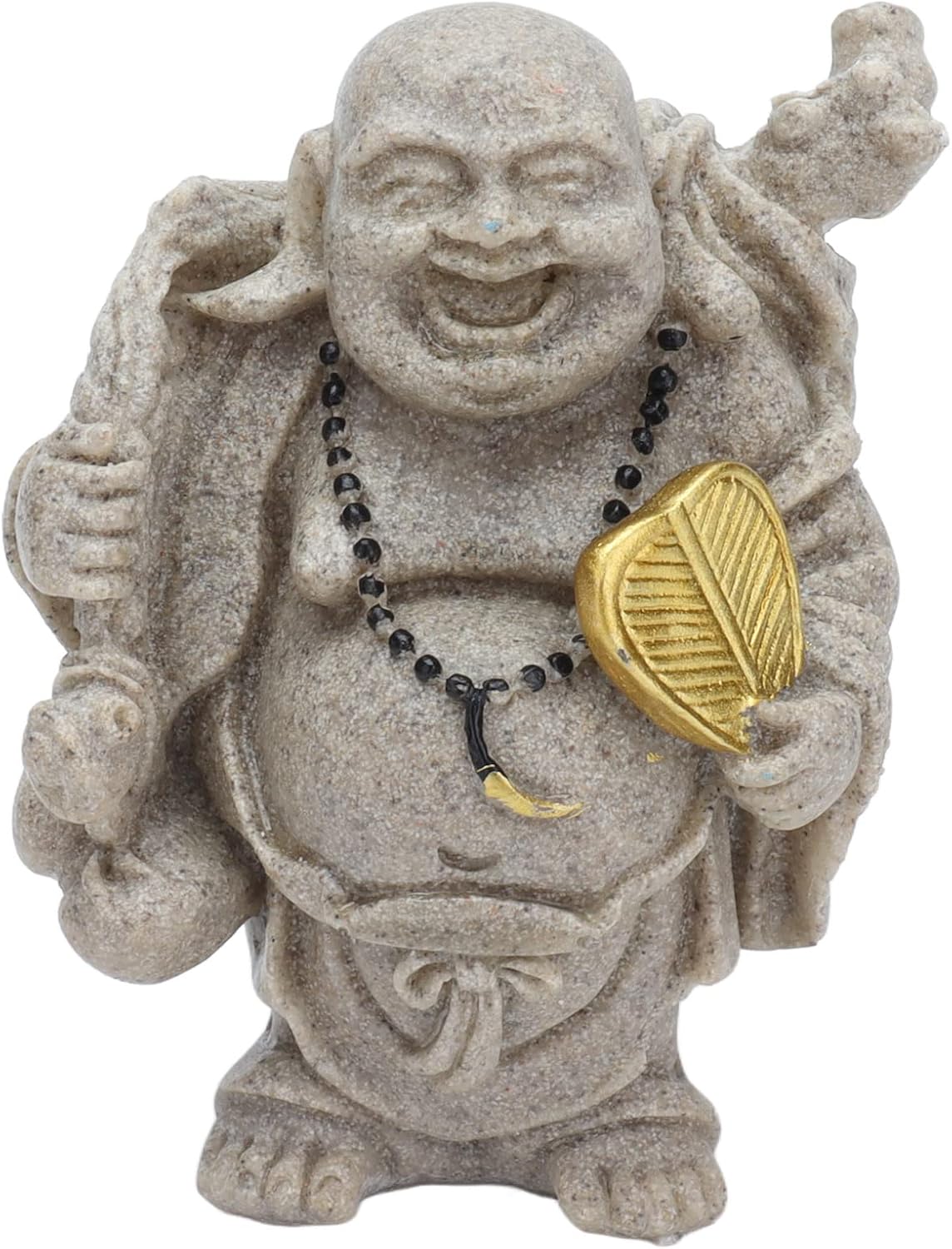 ANKROYU 8 cm Buddha-Statuen, Mini-Maitreya-Buddha-Figur aus Kunstharz, Maitreya-Buddha-Dekorationsstatuen für Heimbüro-Dekoration, Geschenkkollektion