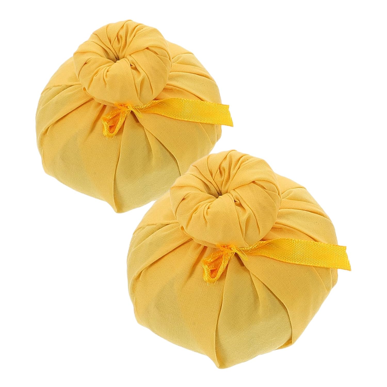 Healvian 2 x Massage Health Ball Aroma Compress Ball Herb Ball Spa Massage Ball Package Chinese Medicine Portable Massage Balls Herb Bag Wormwood Bag Heat Bag Cotton Yellow