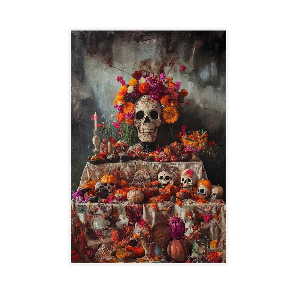 Leinwandposter Altar De Muerto, Schlafzimmer, Dekoration, Landschaft, Büro, Raumdekoration, Geschenk, 20 x 30 cm
