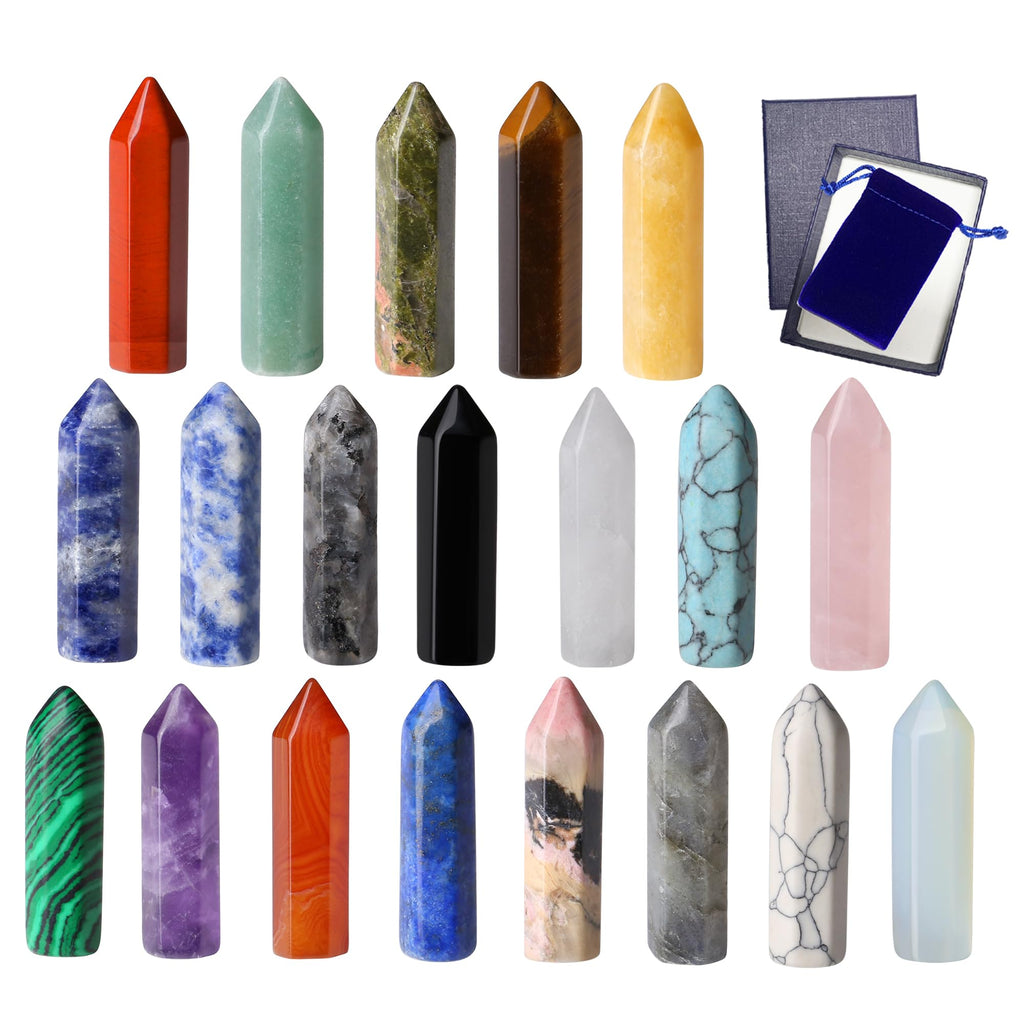 10pcs Gelber Aventurin Heilkristalle Stein Stab Edelsteine Sets Sechseckige Kristall Säule Bulk Hexagonal Punkt Turm Reiki Meditation Spirituelle Chakra Schutz Energieausgleich