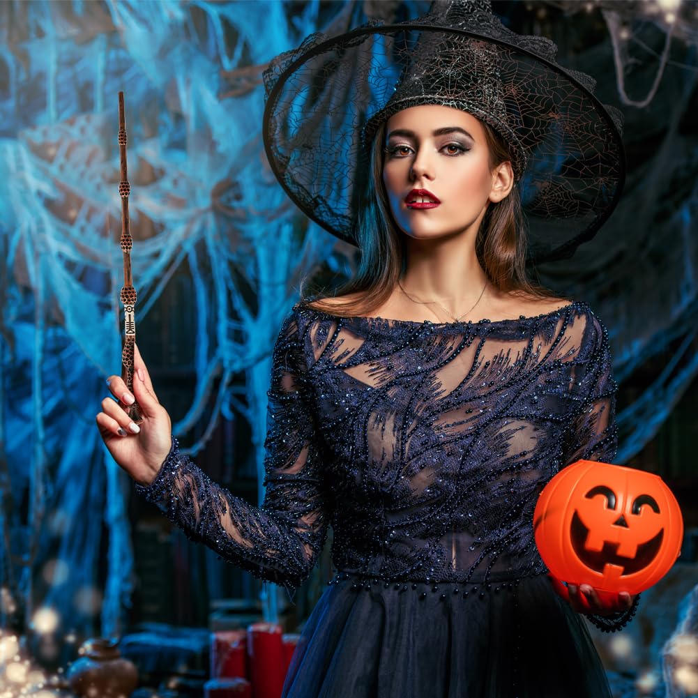 Aomig Zauberstab Magischer Zauberstab für Zauberer Zauberlehrlinge, Erwachsene Kostümzubehör für Zauberer Zauberlehrlinge Halloween Cosplay Karneval Halloween Karneval Weihnachten Cosplay Party