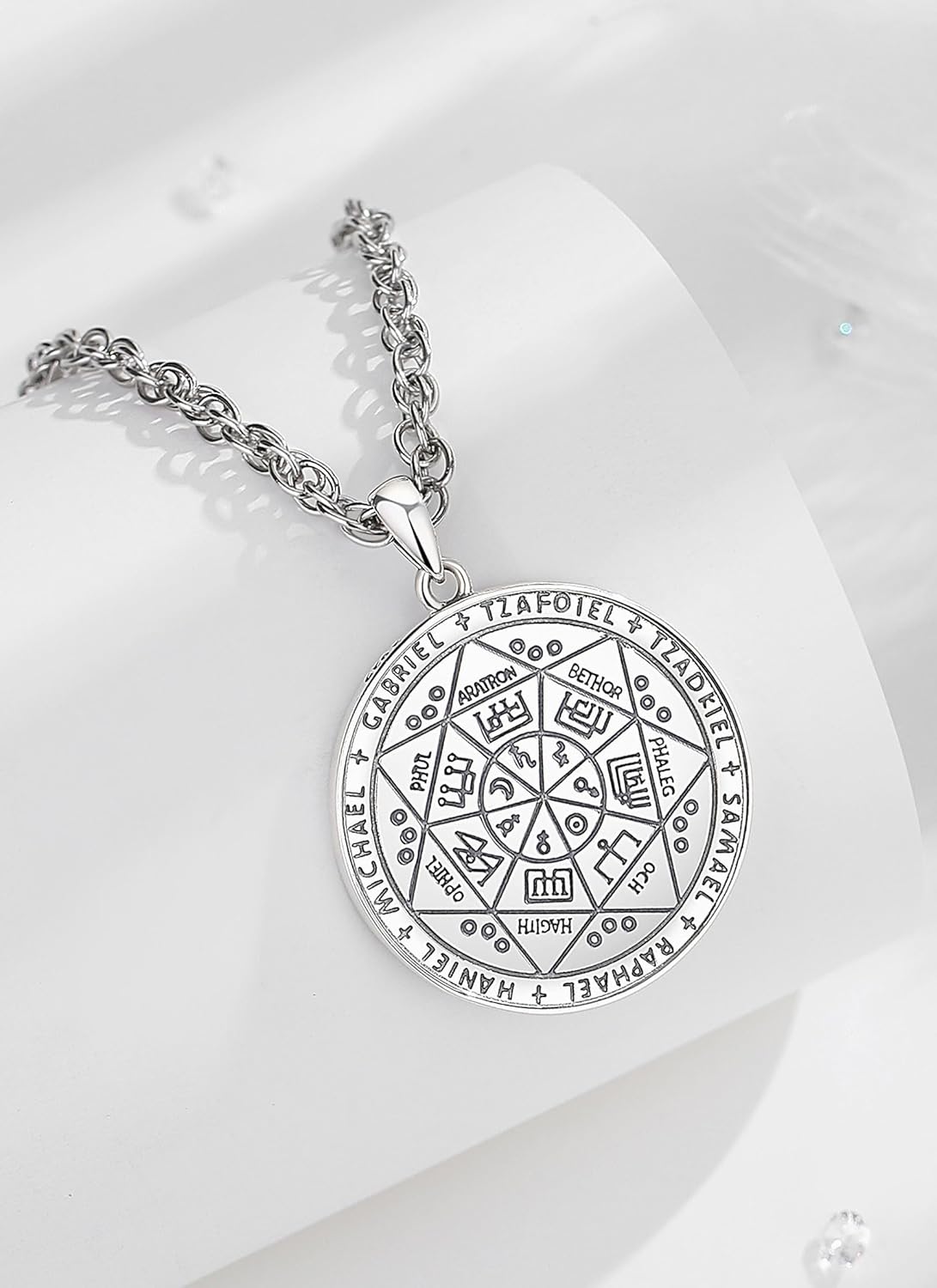 CELESTIA Supernatural Siegel der 7 Erzengel Michael Raphael Kette Silber 925 Frauen Männer Esoterik Geschenke Talisman Amulett Glücksbringer