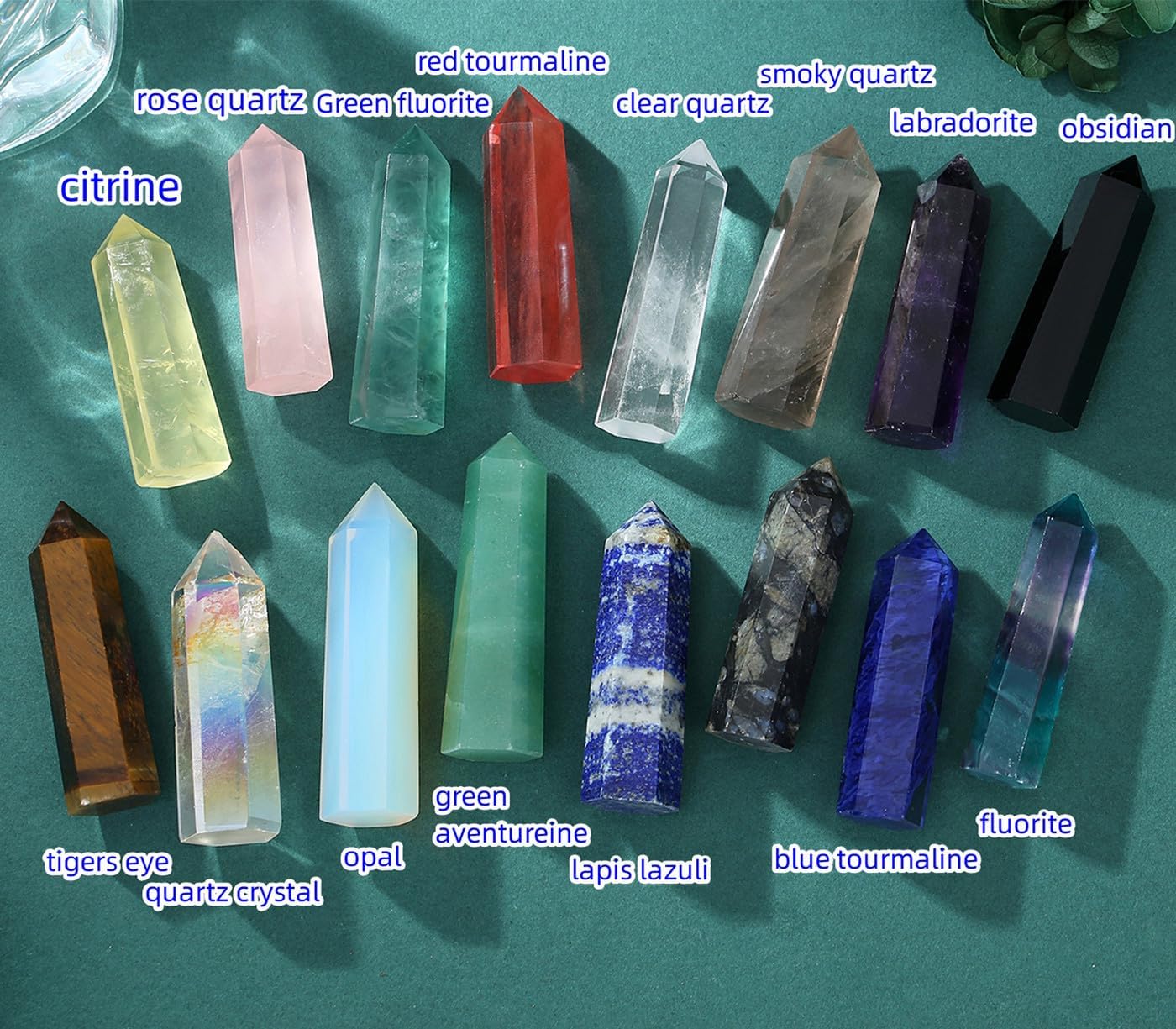 XIANNVXI 2" Amethyst Kristalle Heilung Kristall Wand Edelsteine Steine Turm Natürliche Hexagonal Punkt Stäbe Meditation Energie Therapie Steine