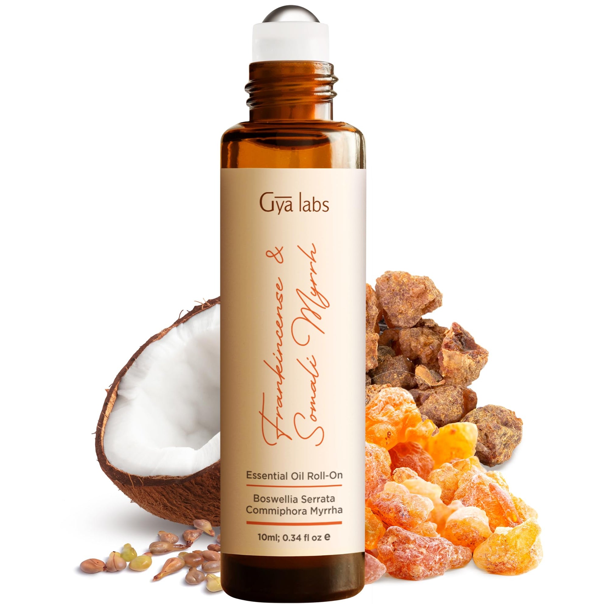 Gya Labs Migraine Relief Essential Oil Roll-On, Aromatherapy, Therapeutic Grade with Essential Peppermint and Lavender Oils for Sinus, Tension Headaches and Migraines (10 ml)