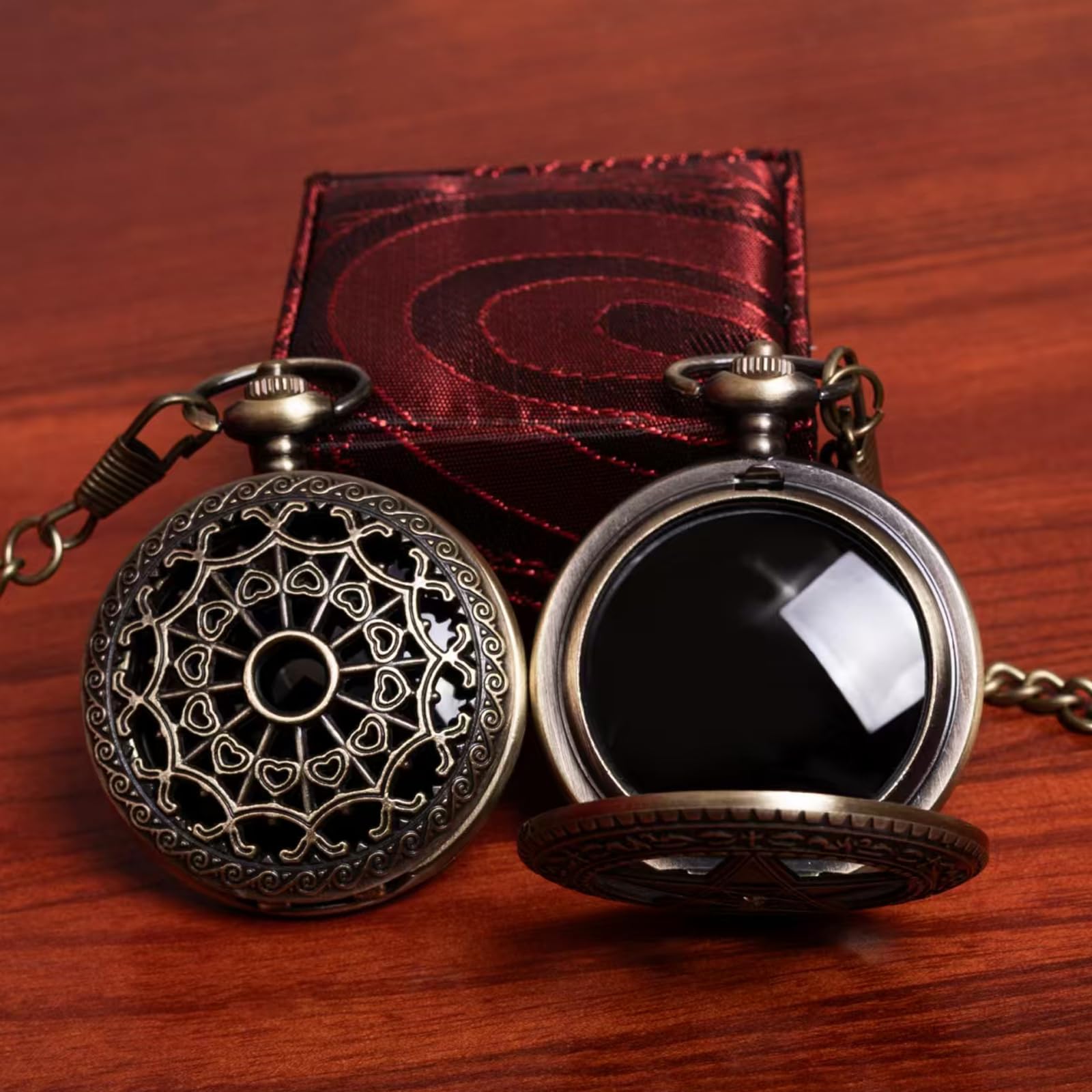 Scrying Mirror, Mini Black Obsidian Mirror Witch Witchcraft for Divination, Meditation, Witchy Gifts, Silver Finish