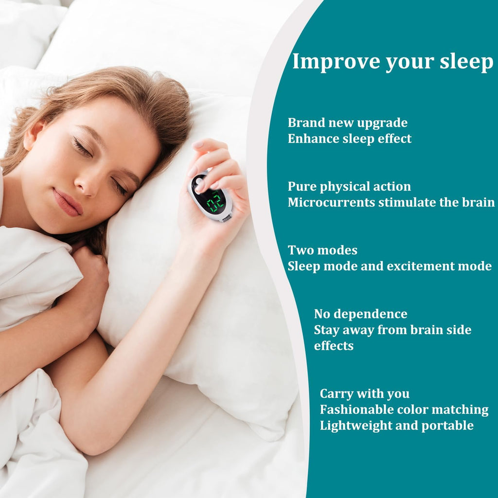 Relaxation Device – Handheld Portable Sleep Device, Portable Low-Frequency Pulse Hand Tool for Nighttime Comfort & Daily Calm, Promotes Rest, USB Rechargeable