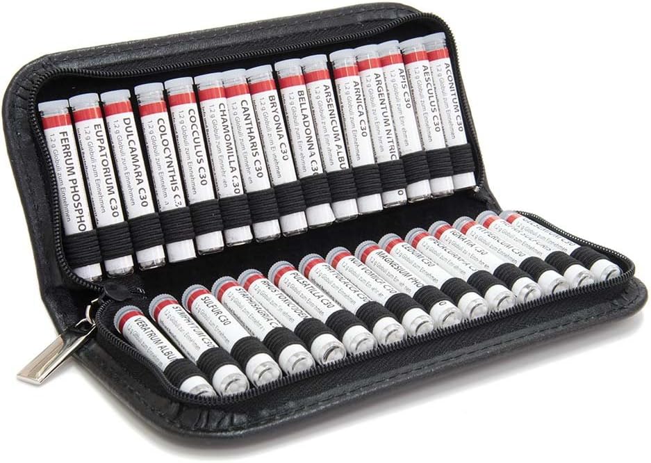 Sanavit Homöopathische Hausapotheke C30 | 30 Mittel – Schwarz