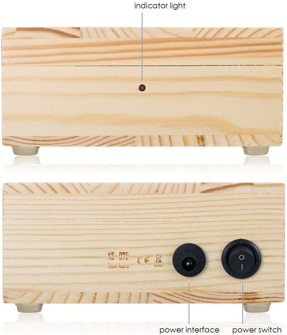 Nobsound 7.83 Hz Schumann Resonance Earth's Brain Wave Ultra-Low Frequency Pulse Generator & Audio Resonator for Deep Relaxation (Schumann Resonance, Wood)