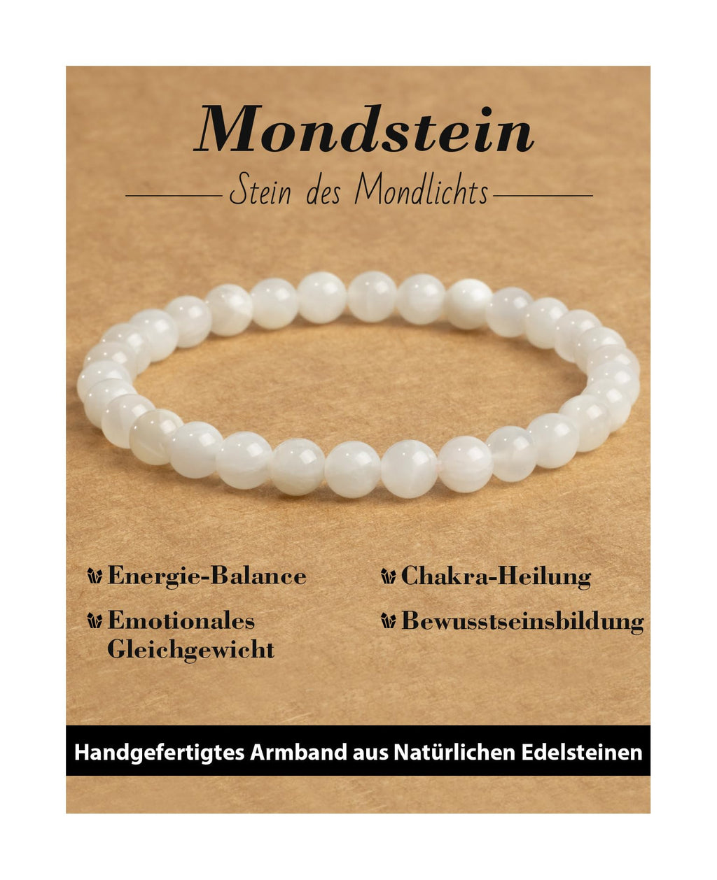 6 mm Healing Stone Bracelet for Men and Women, Real Natural Stone Beads, Lucky Bracelet, Friendship Bracelet, Individual Gift for Good Friends and Sisters