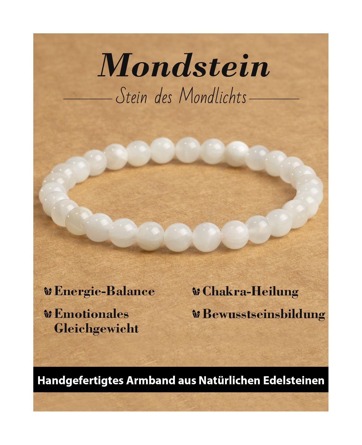 6 mm Healing Stone Bracelet for Men and Women, Real Natural Stone Beads, Lucky Bracelet, Friendship Bracelet, Individual Gift for Good Friends and Sisters