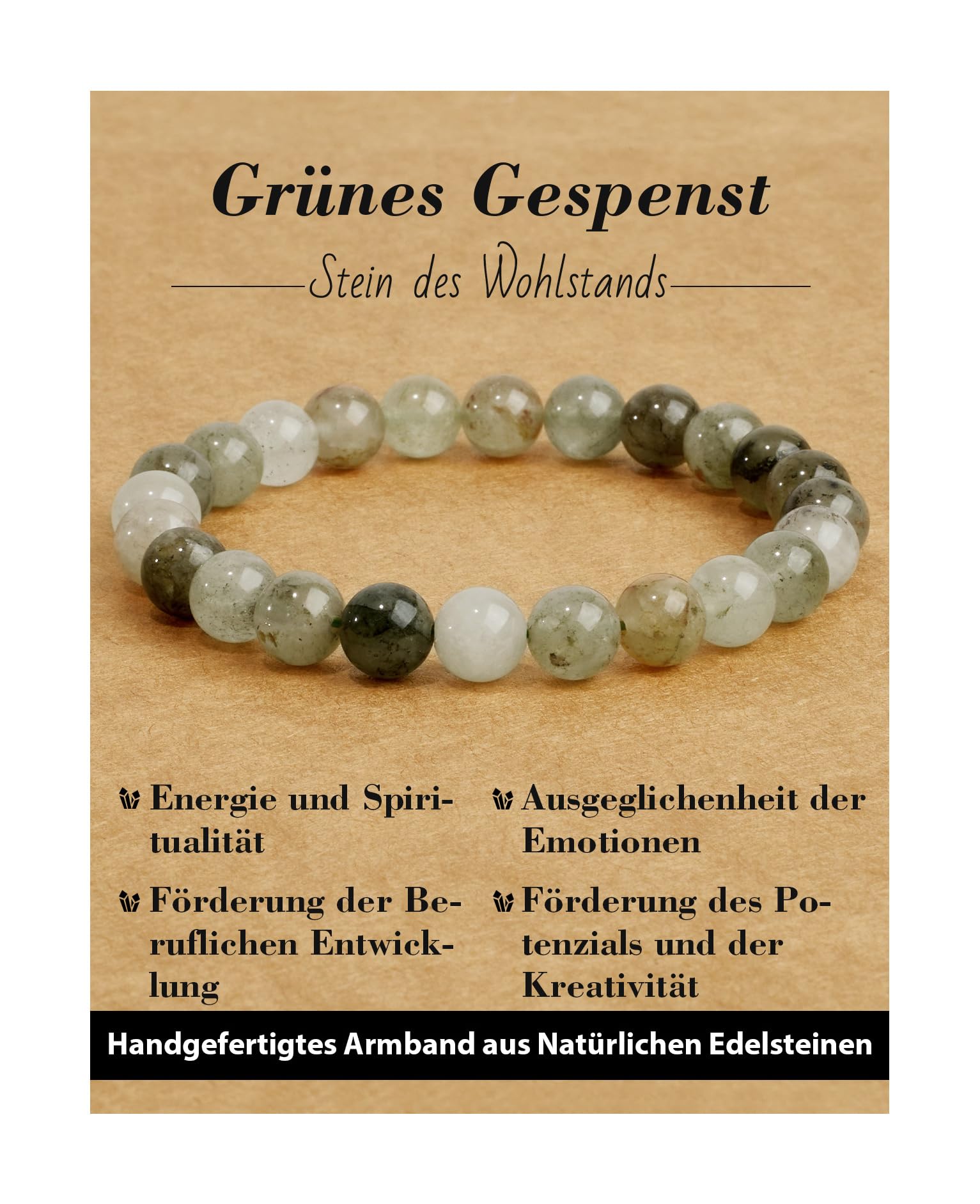 Handmade Genuine Natural Stone Beads Healing Stones Bracelet, Women's Men's Chakra Bead Bracelet, 8 mm Round Gemstone Yoga Bracelets, Includes Replacement Beads