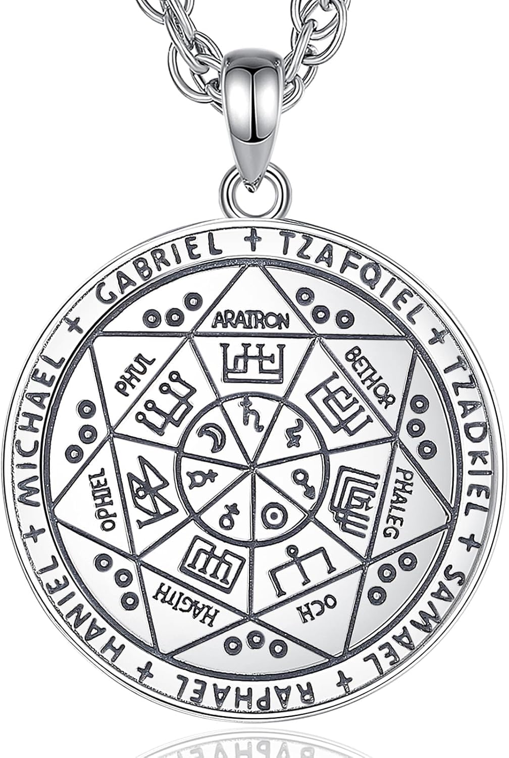 CELESTIA Supernatural Siegel der 7 Erzengel Michael Raphael Kette Silber 925 Frauen Männer Esoterik Geschenke Talisman Amulett Glücksbringer