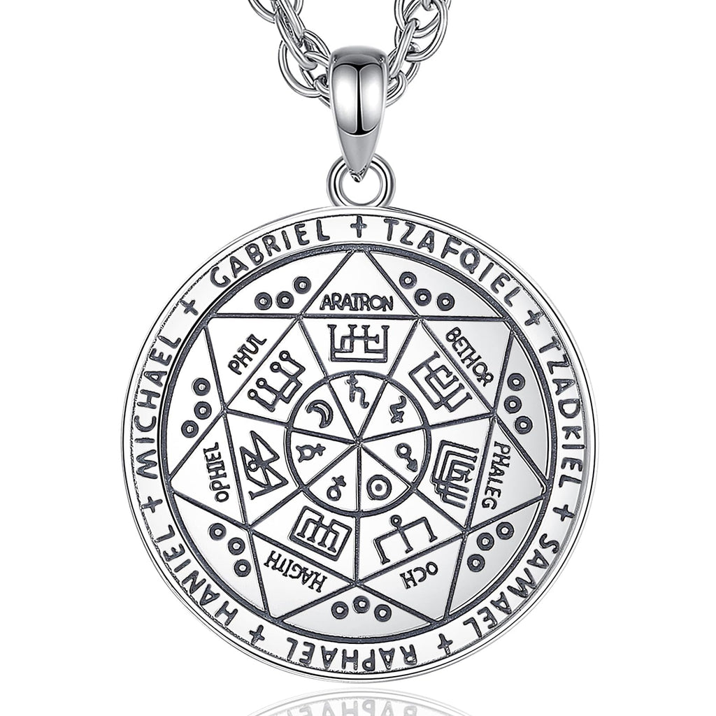 CELESTIA Supernatural Siegel der 7 Erzengel Michael Raphael Kette Silber 925 Frauen Männer Esoterik Geschenke Talisman Amulett Glücksbringer