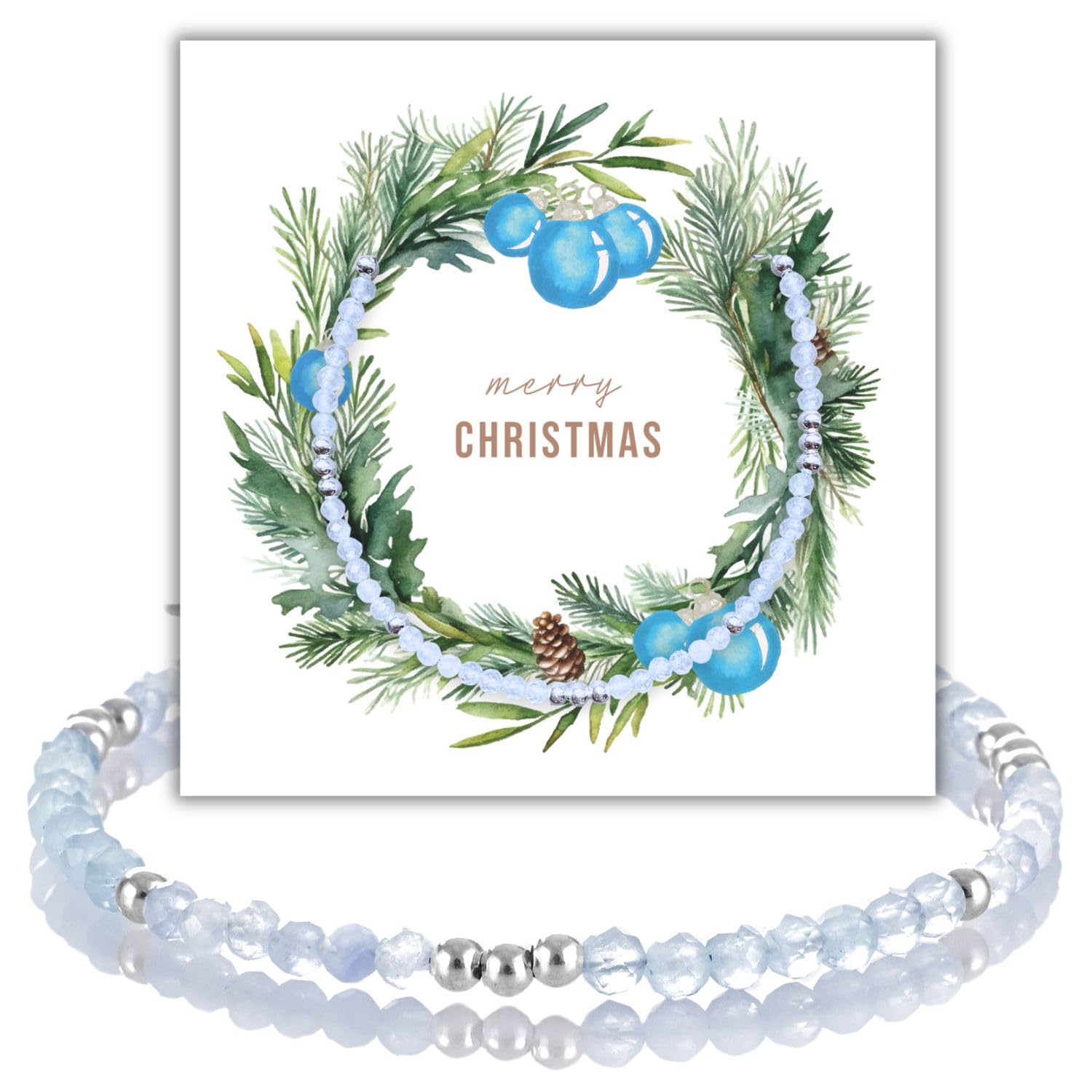 happymaker - Mondstein und Rosenquarz Perlenarmband Damen, handgemacht Edelstein Armband mit Silber 925 Perlen und Verschluss, Silberarmband Geschenkverpackung, Geburtsstein Juni