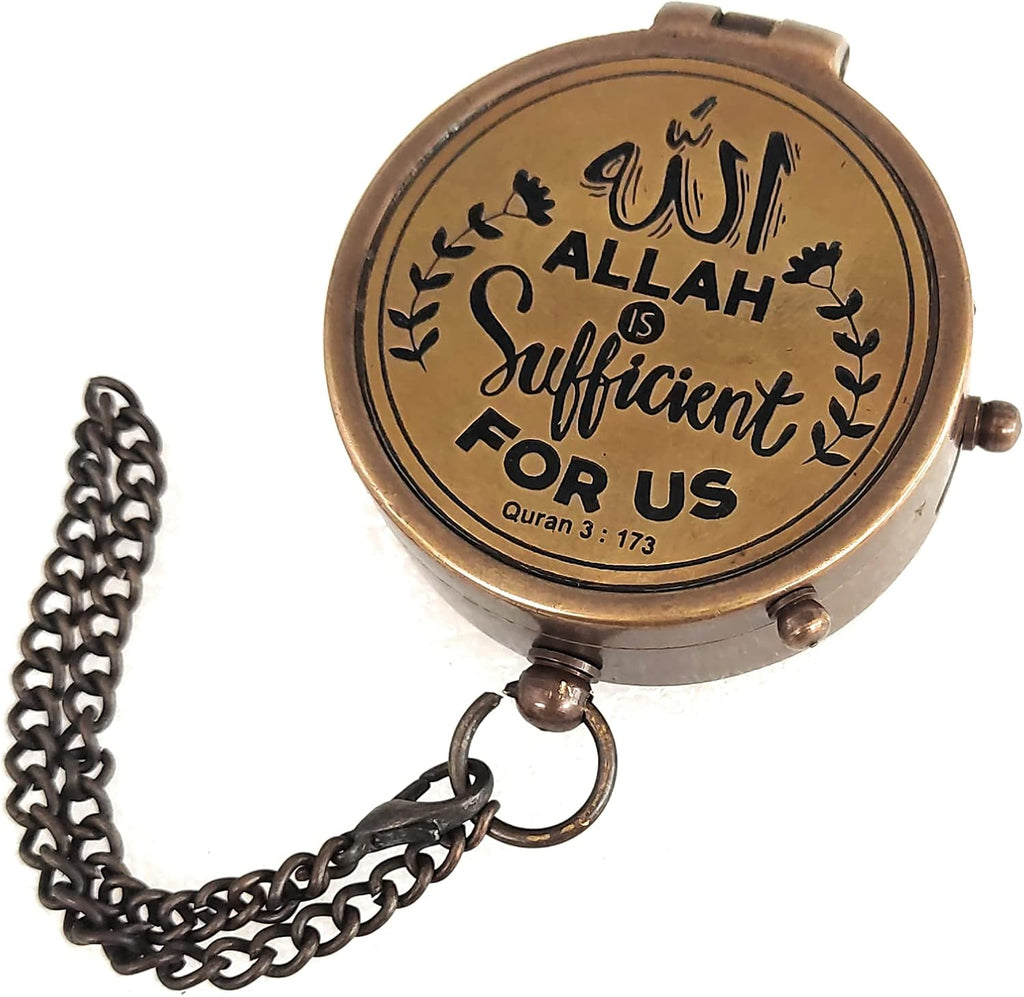 Islamic Gift for Men Women Kids | Qibla Compass - Allah Takwa Sunnah Muslim Gifts Idea Ramadan Eid Gift Birthday Salah Prayer Direction