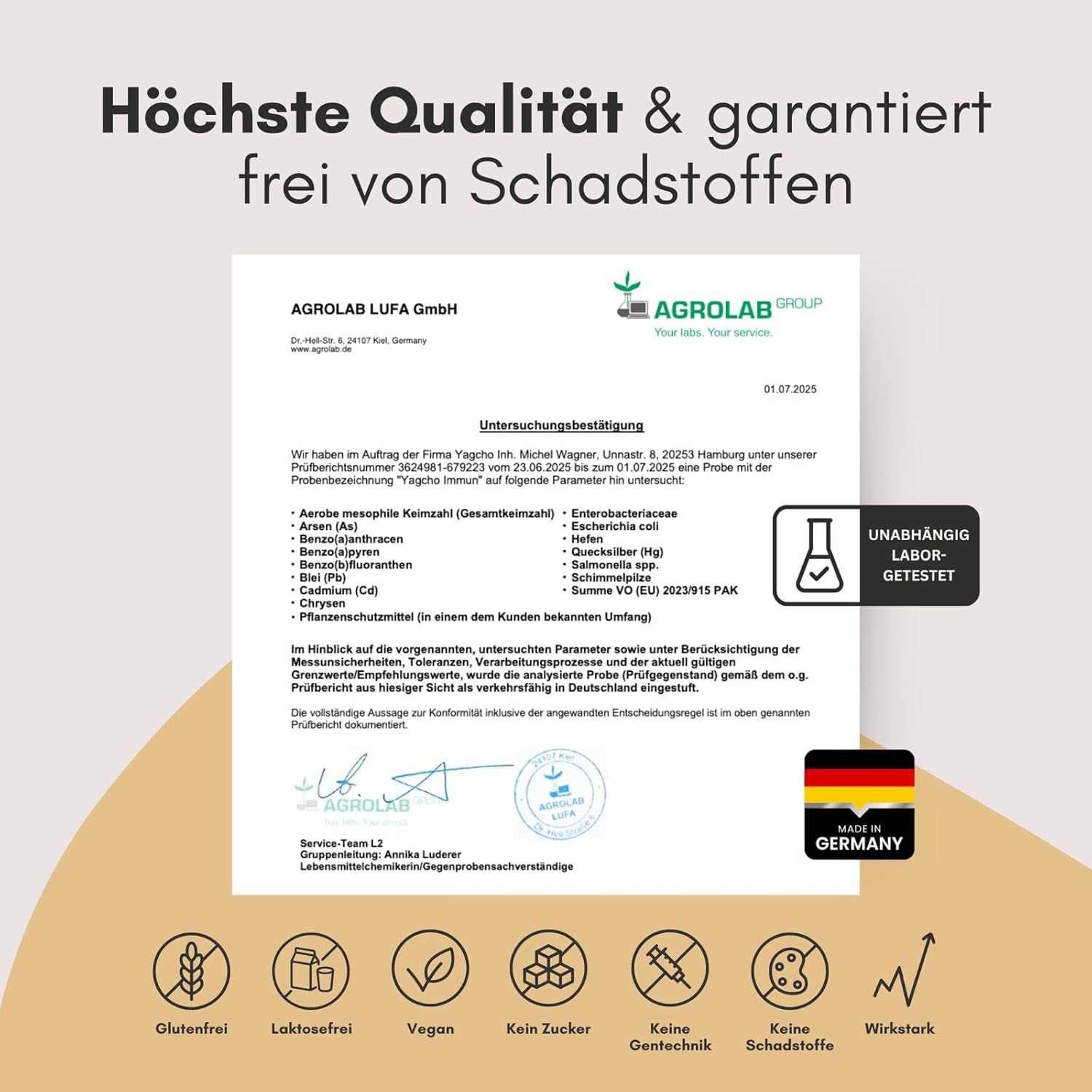 Yagcho – Ashwagandha Komplex 12x150g I Mit Reishi, Rosenwurz & Cordyceps I Ohne Zusatzstoffe – vegan & laborgeprüft I Adaptogene Kombination für deinen Alltag – Nahrungsergänzung