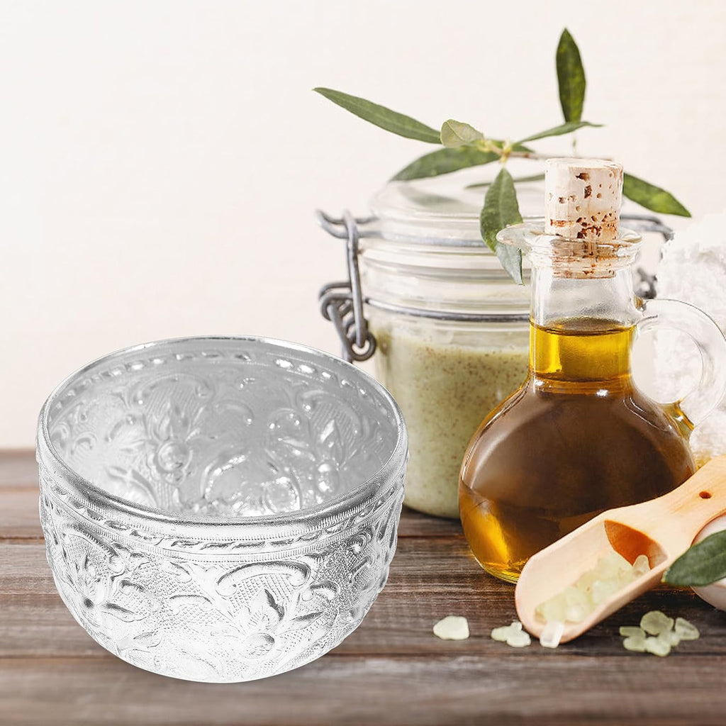 IMIKEYA Kleine Thai Zinnschale Geschnitzte Wasser Ätherische Öl Schale Spa Behälter Für Massagen Servierschüssel Obst Reisschale Dekorative Zinnschale Für Altar Und Dekoration